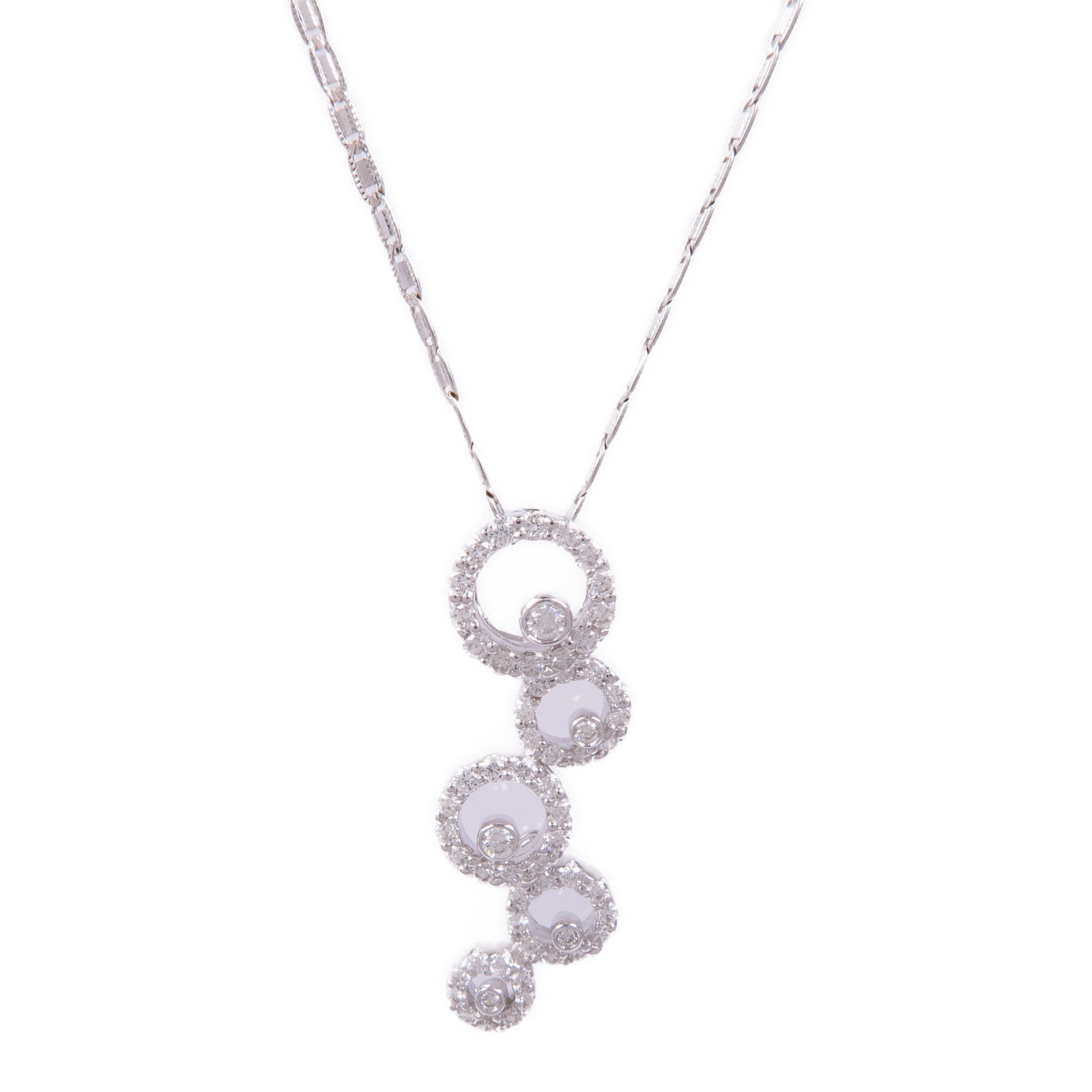 JEWELRY Diamond Necklace 18K White Gold