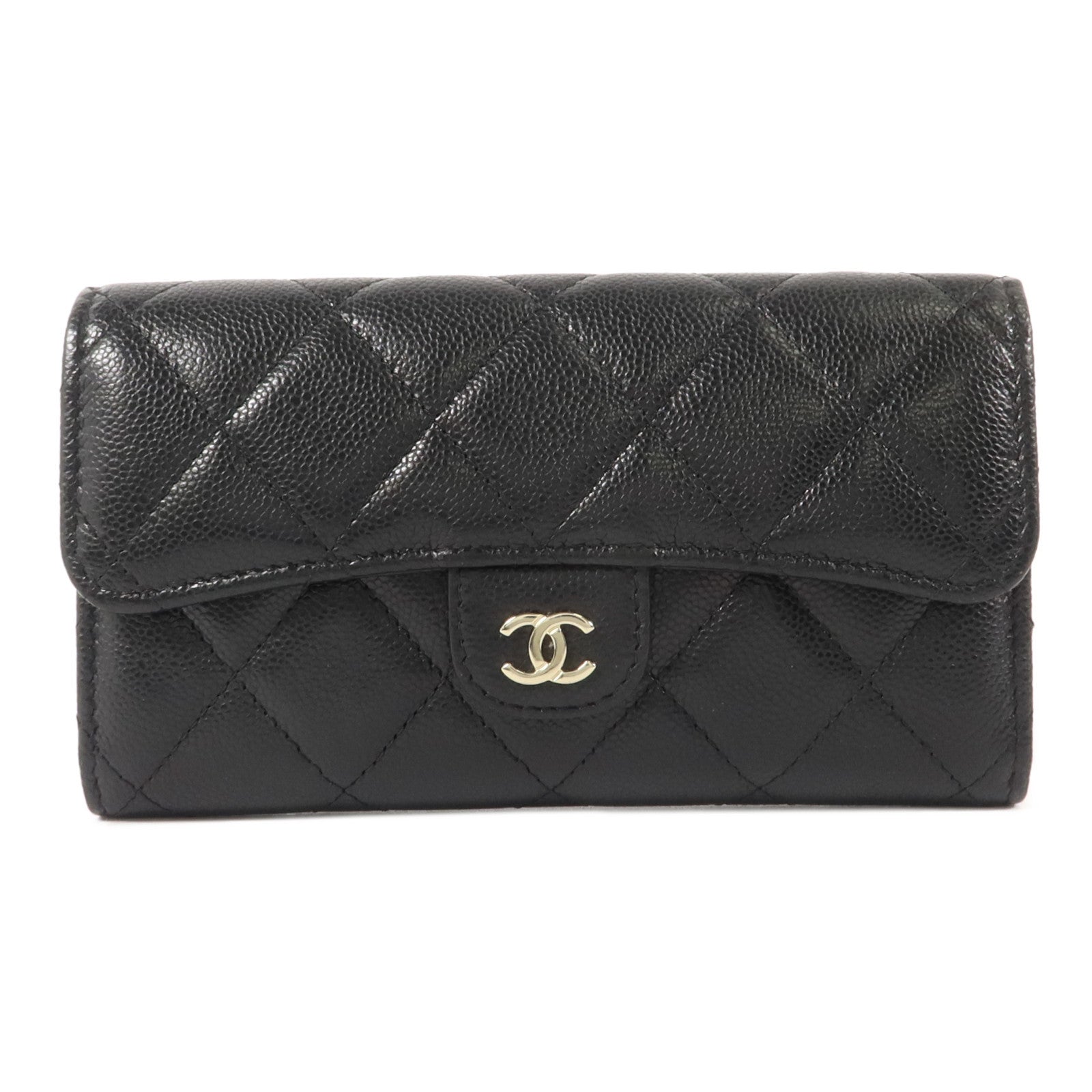 CHANEL 牛皮皮革Classic Medium Flap Wallet錢包