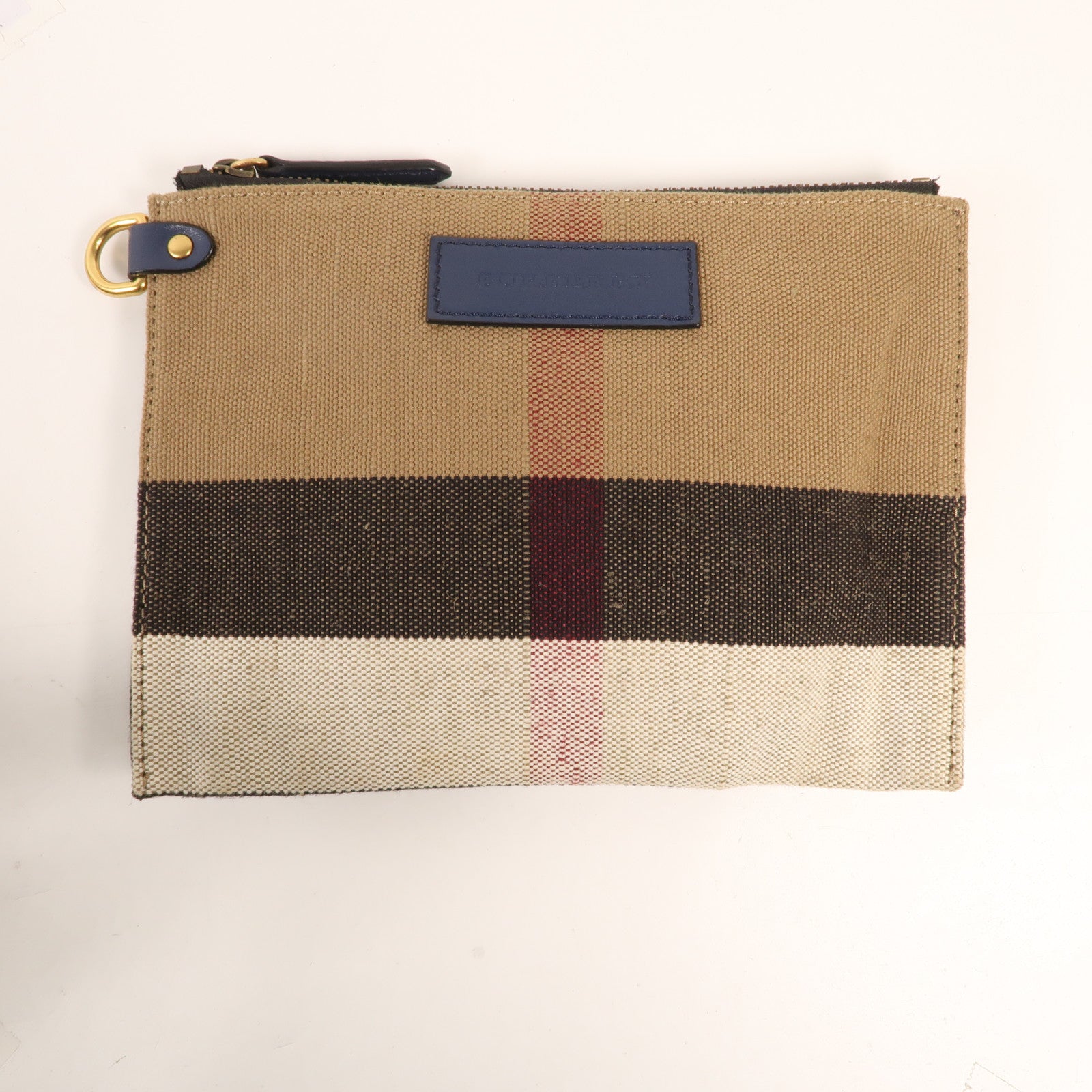 BURBERRY 帆布Shoulder Bag金扣手挽肩背兩用袋