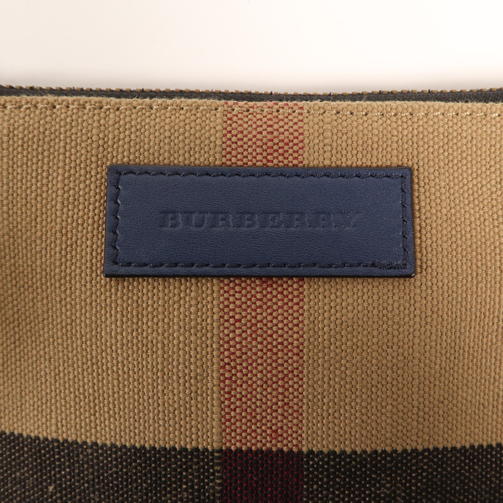 BURBERRY 帆布Shoulder Bag金扣手挽肩背兩用袋