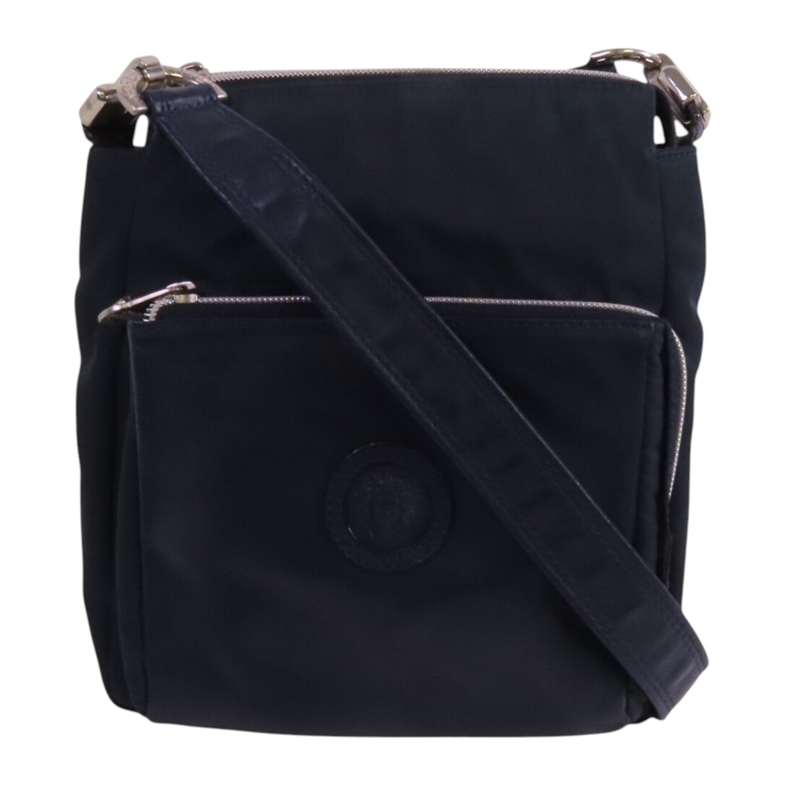 VERSACE 尼龍Shoulder Bag銀扣肩背袋