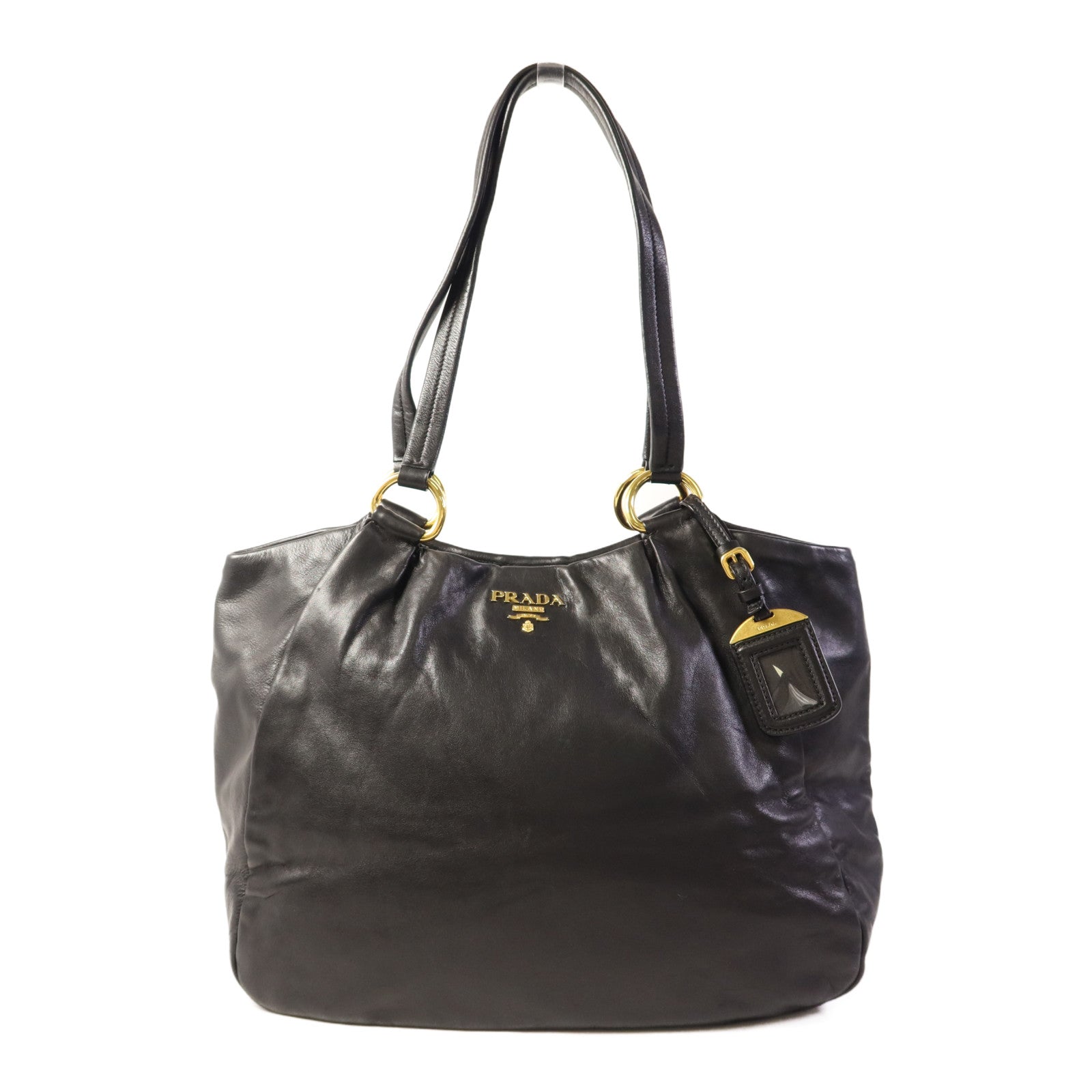 PRADA 牛皮皮革Shoulder Bag金扣肩背袋