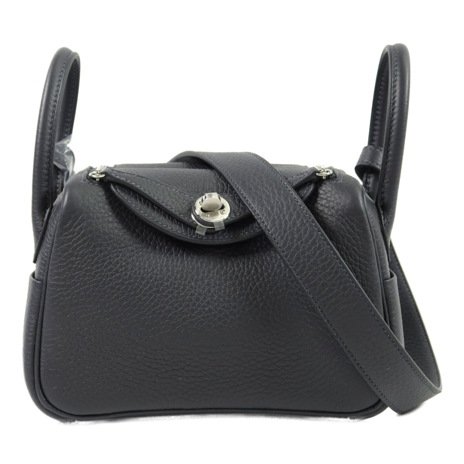 HERMES Clemence皮革Mini Lindy手挽肩背兩用袋Caban