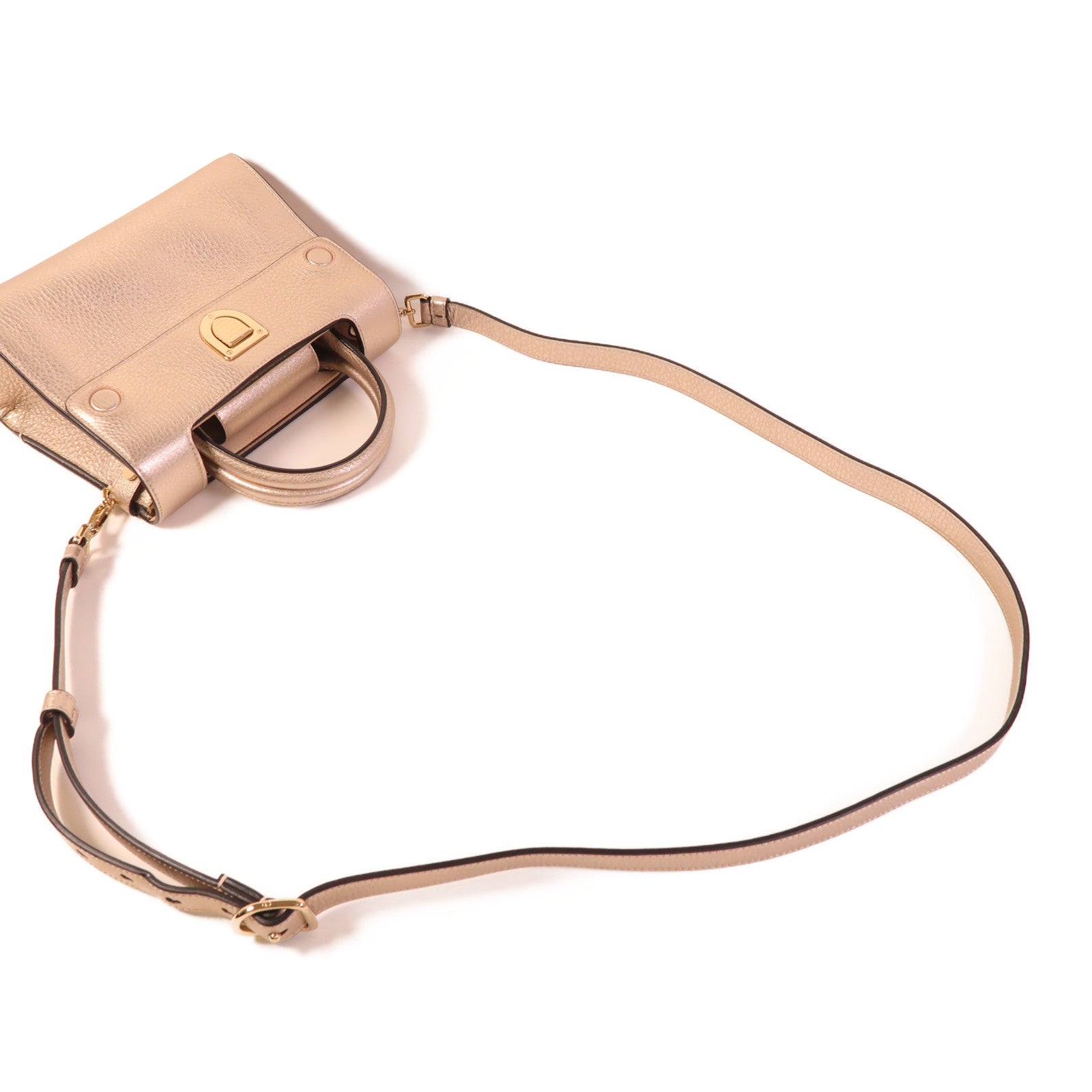 Dior 牛皮皮革Diorever Mini金扣手挽肩背兩用袋