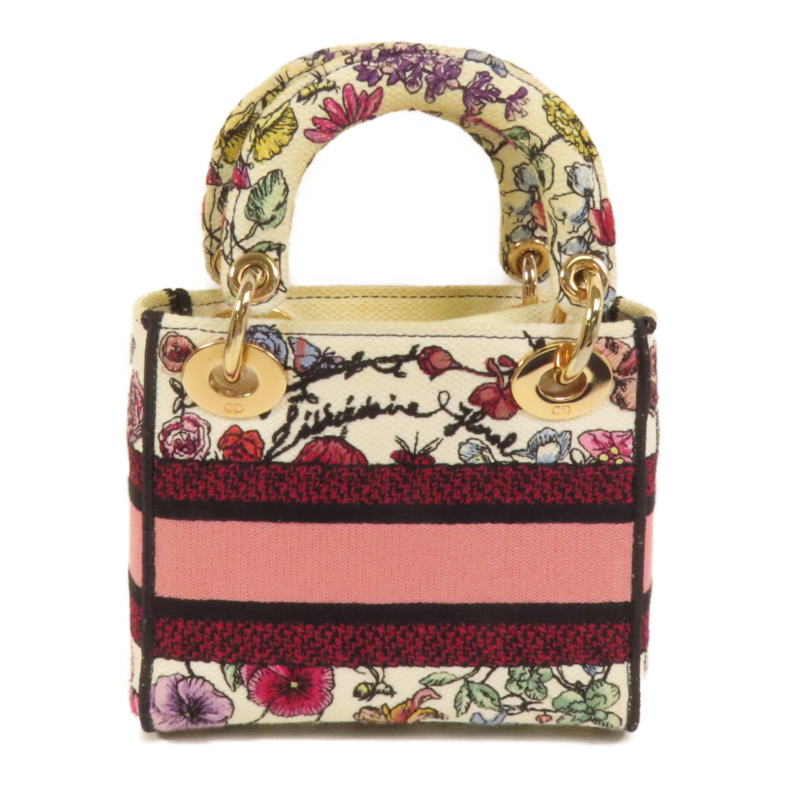 Dior 帆布Mini Lady D-Lite手挽肩背兩用袋