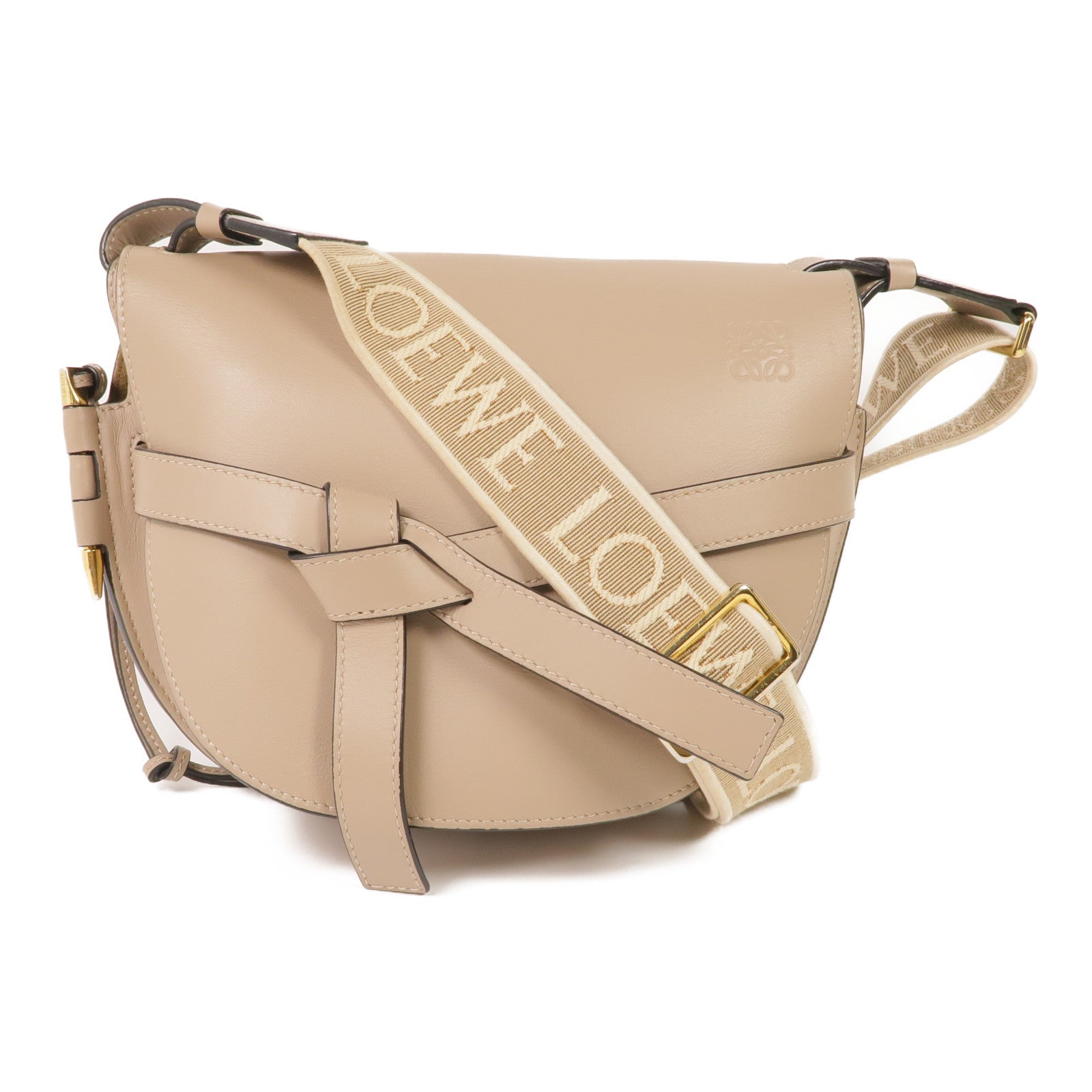 LOEWE 牛皮皮革Gate Small金扣肩背袋