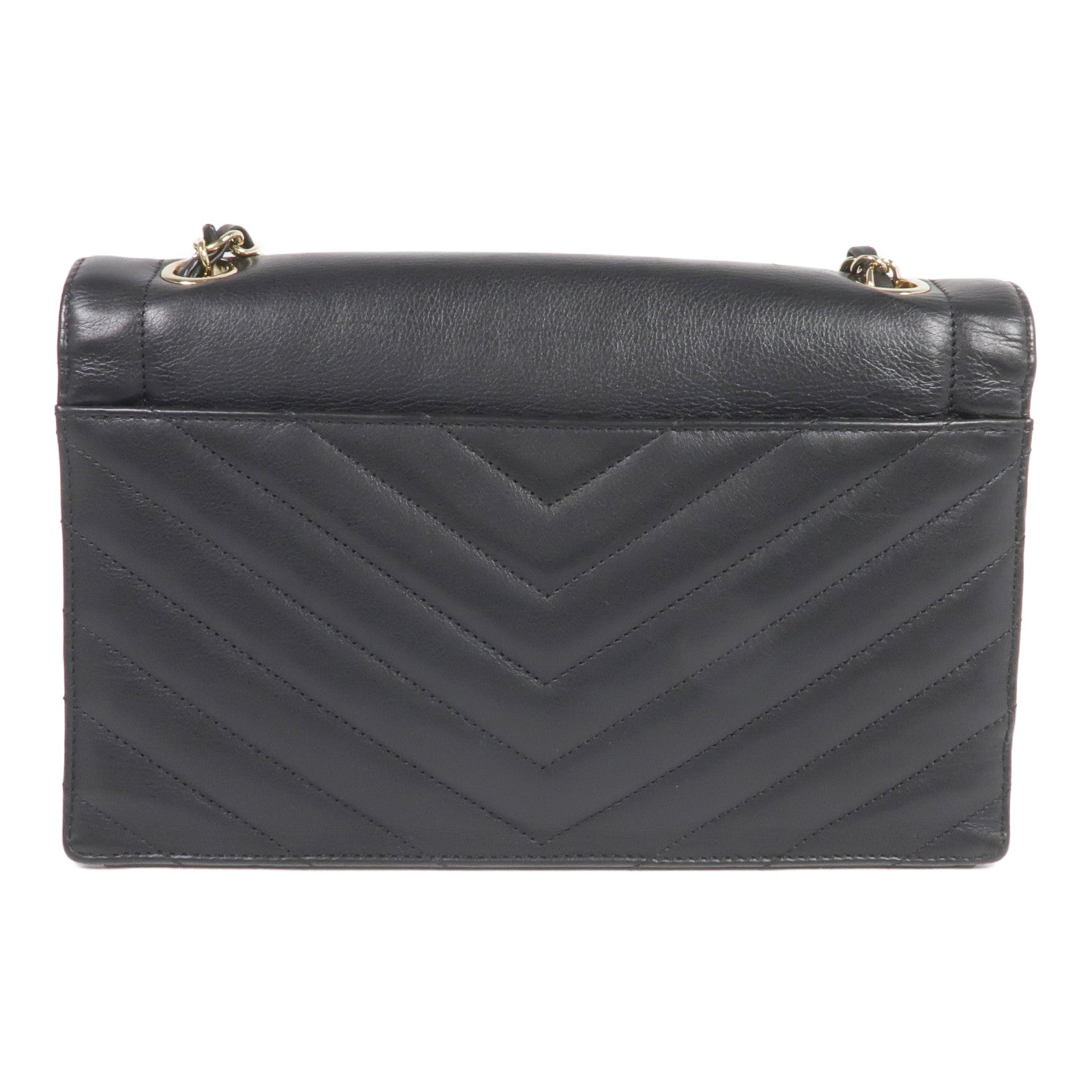 CHANEL 【激減優惠】牛皮皮革Chain Shoulder金扣鏈帶肩背袋