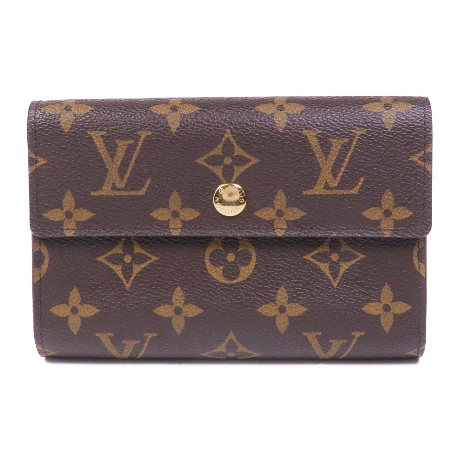 LOUIS VUITTON Monogram Portefeuille Alexandra Wallet金扣錢包
