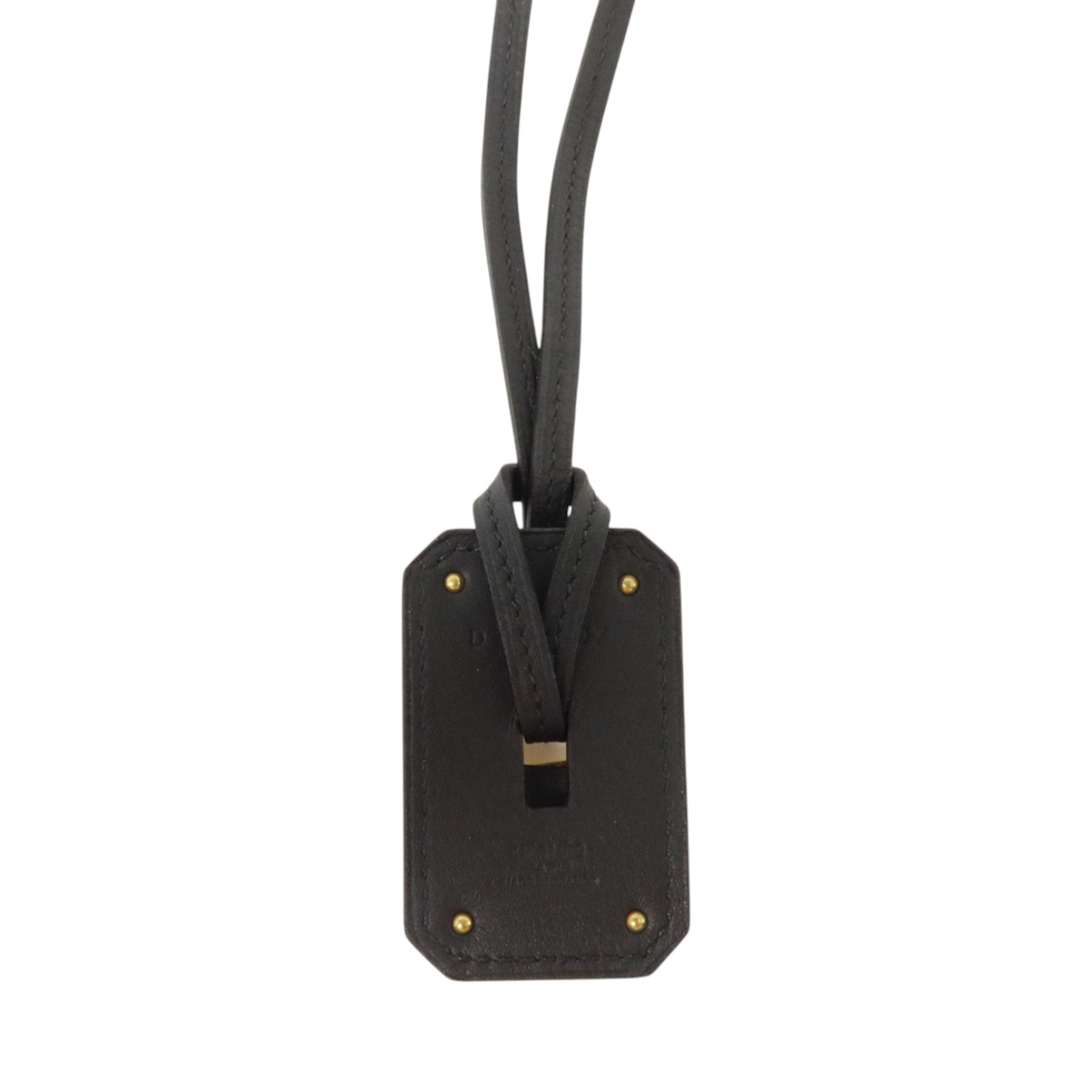 HERMES 皮革/金屬Pendant Clochette Necklace項鏈