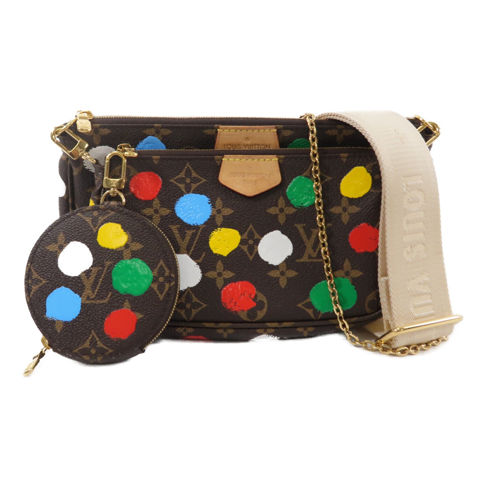 LOUIS VUITTON Monogram Lv X YK Multi Pochette手挽肩背兩用袋
