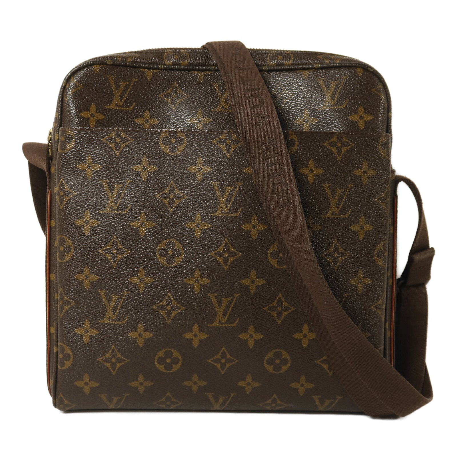 LOUIS VUITTON Monogram Trotteur Beaubourg金扣肩背袋