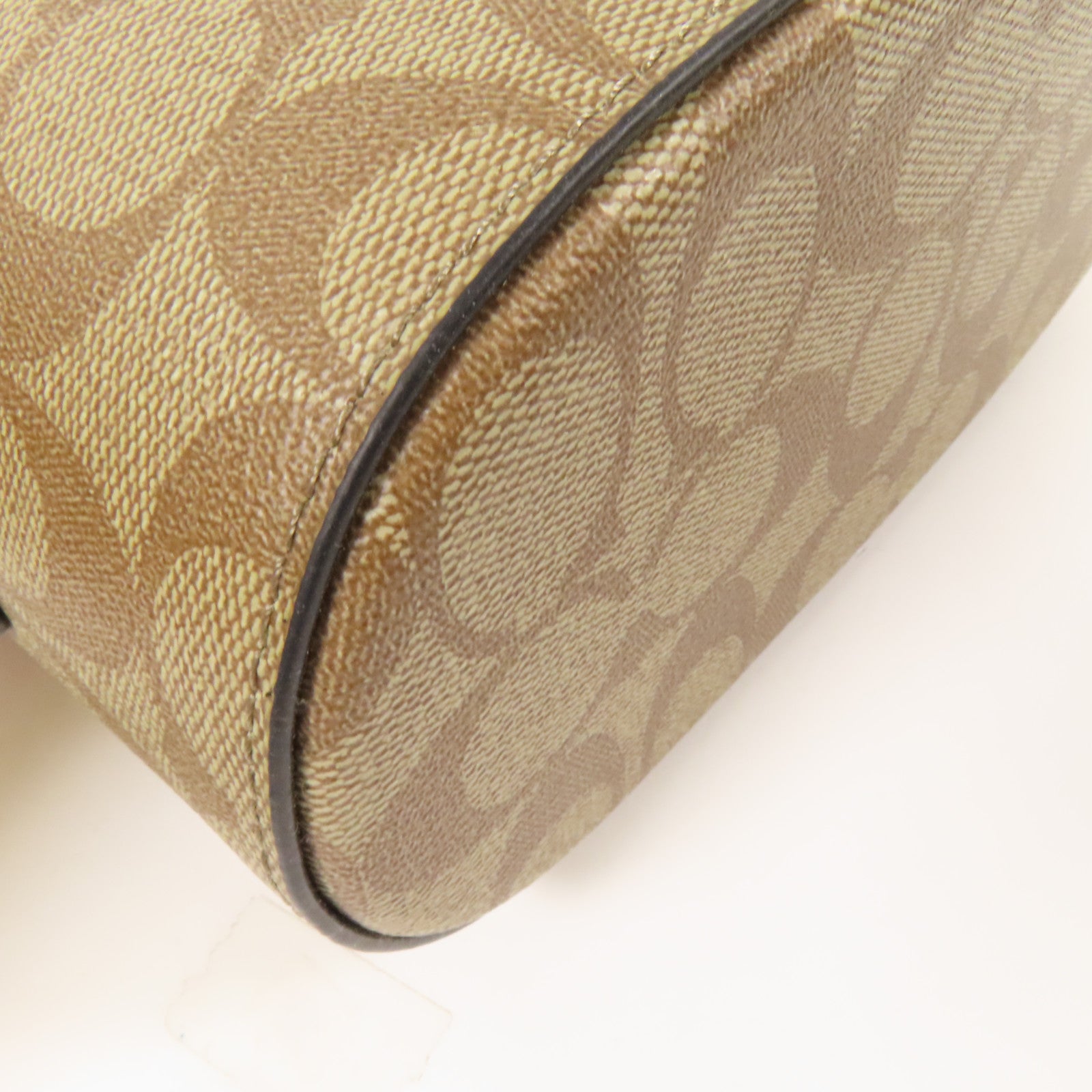 COACH 塗層帆布Shoulder Bag金扣手挽肩背兩用袋