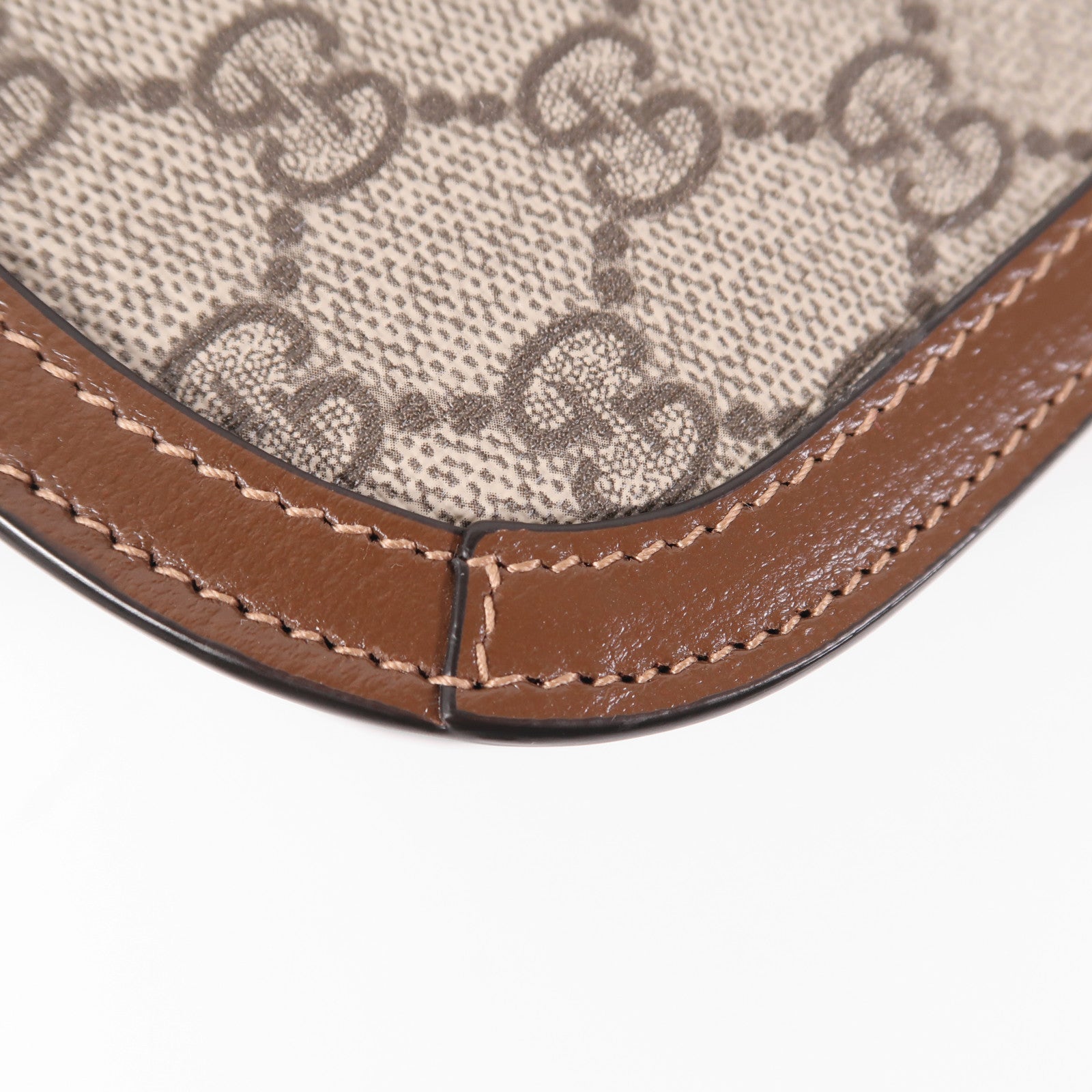 GUCCI GG GHW Horsebit 1955 MM Shoulder Bag 602204 Coated Canvas Brown