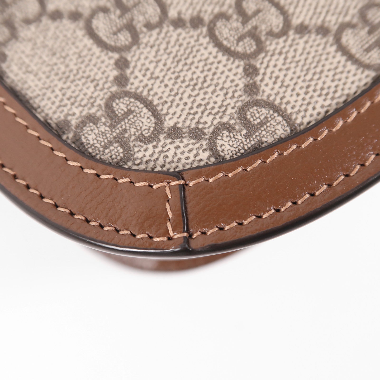 GUCCI GG GHW Horsebit 1955 MM Shoulder Bag 602204 Coated Canvas Brown