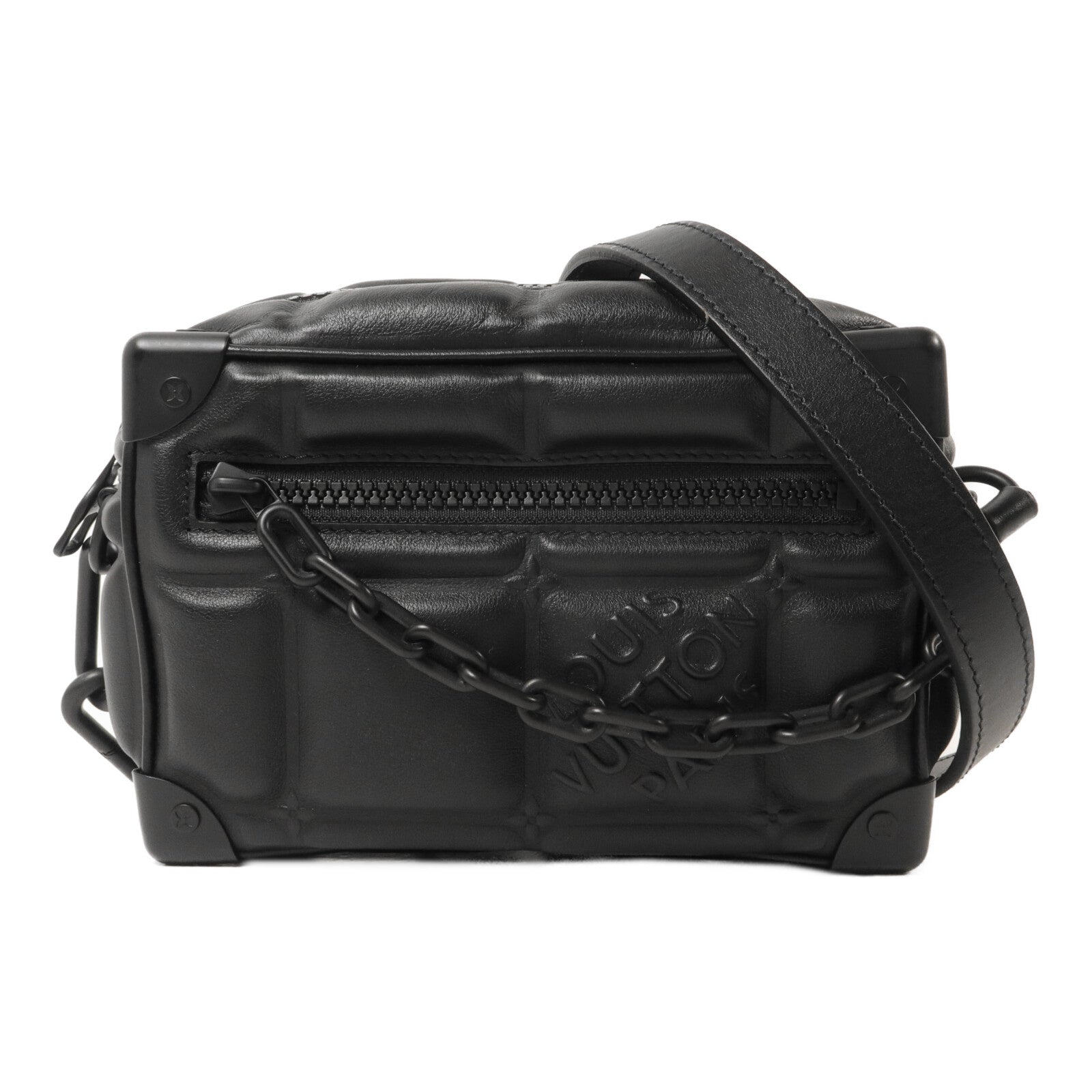 LOUIS VUITTON Puffy Damier Mini Soft Trunk鏈帶肩背袋