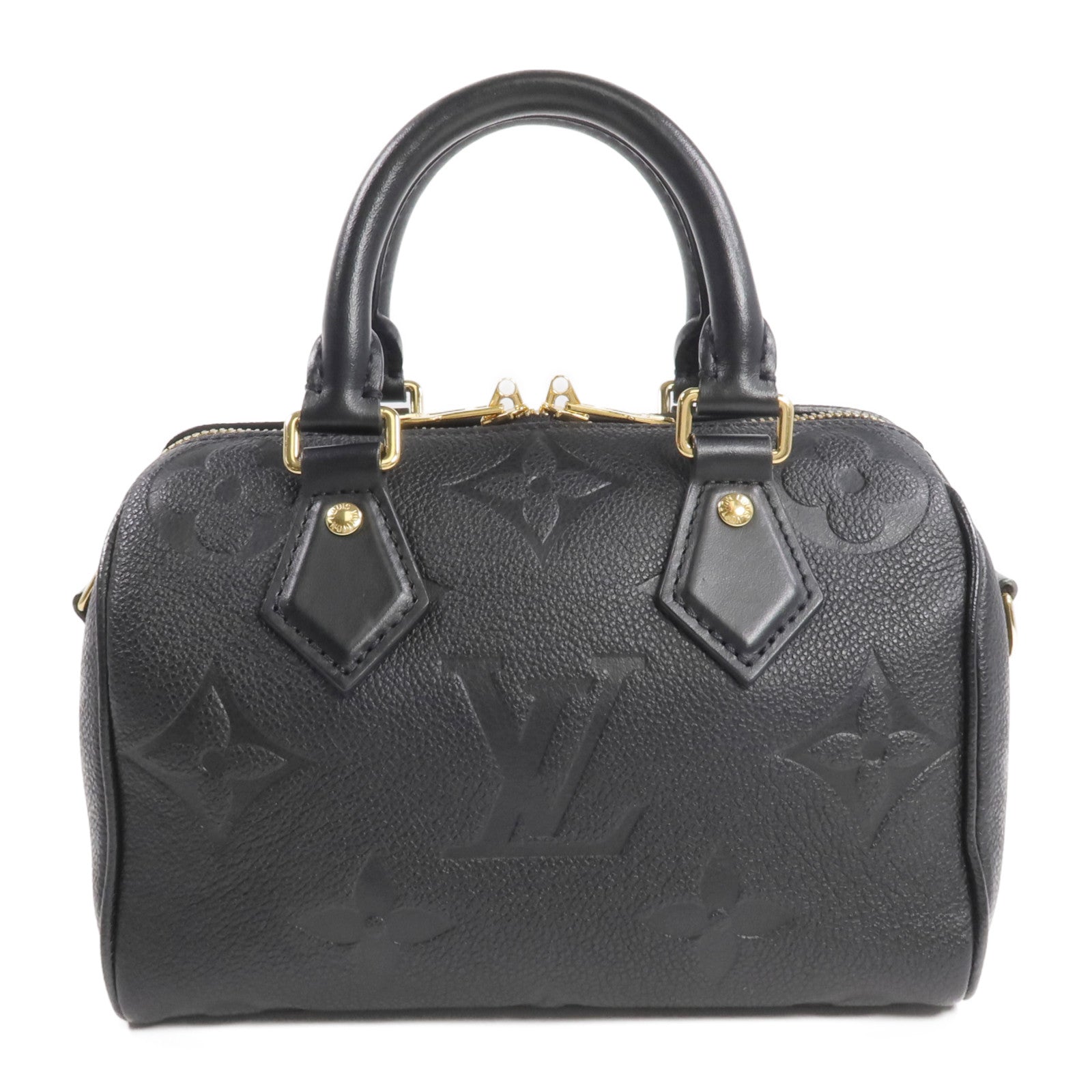 LOUIS VUITTON Monogram Empreinte Speedy Bandouliere 20金扣手挽肩背兩用袋
