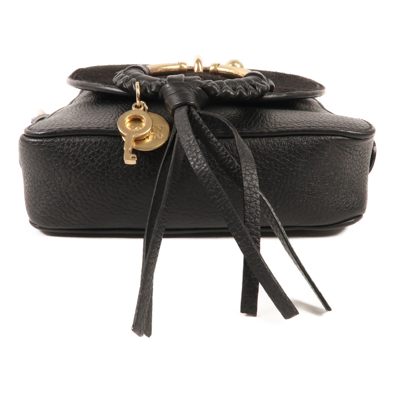 SEE BY CHLOE 牛皮皮革Shoulder Bag金扣鏈帶肩背袋