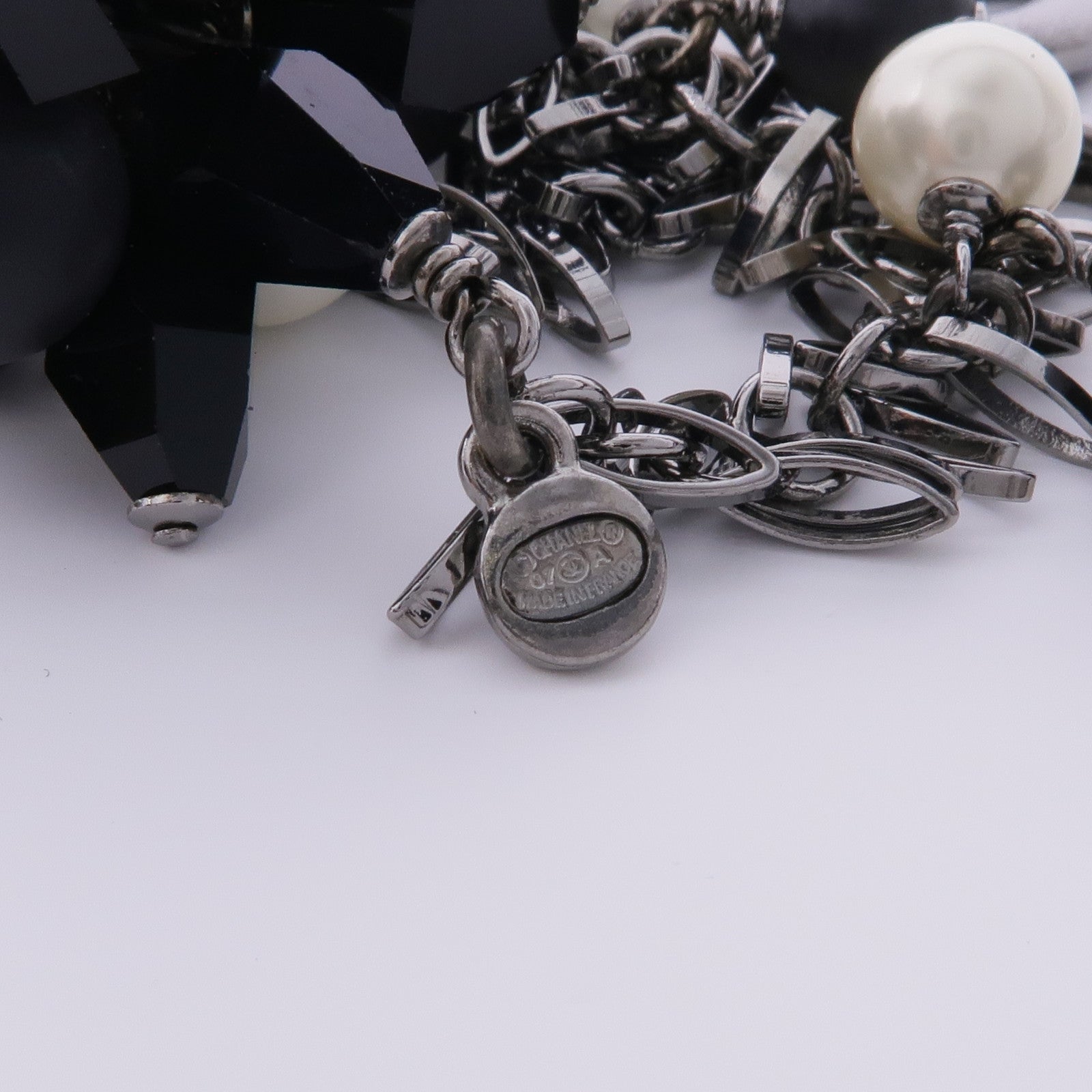 CHANEL PVC/金屬Belt銀扣皮帶