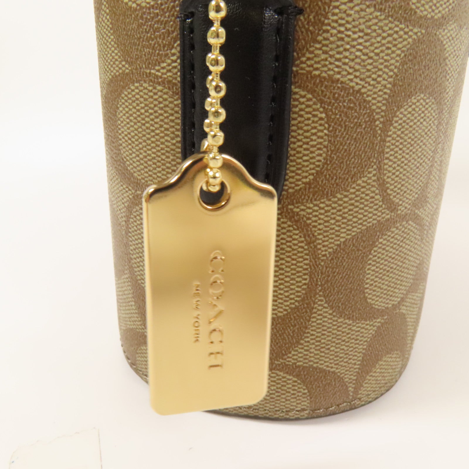 COACH 塗層帆布Shoulder Bag金扣手挽肩背兩用袋