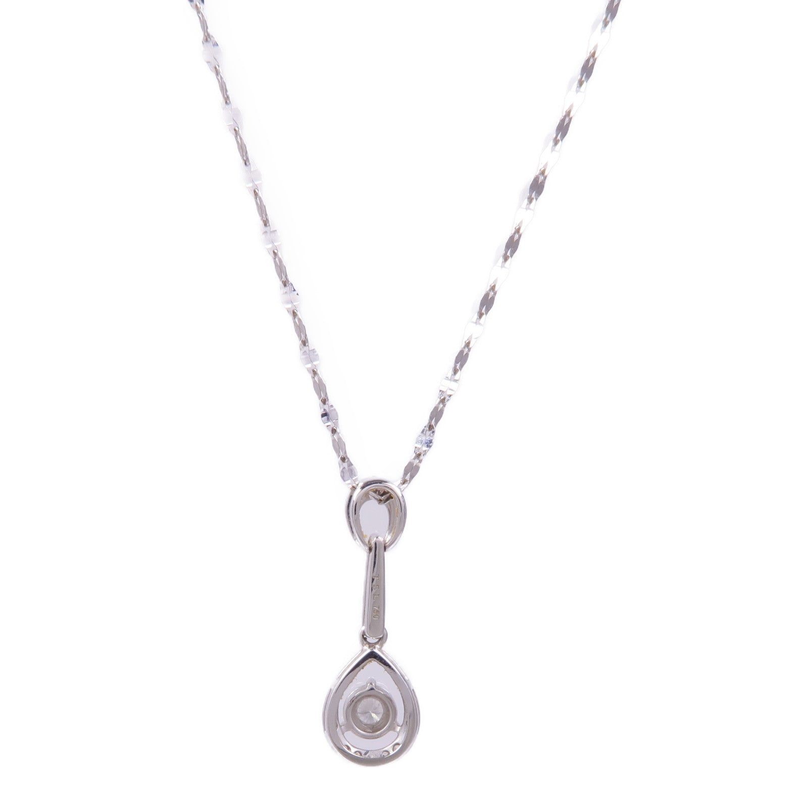 Jewelry Diamond Necklace 18K White Gold