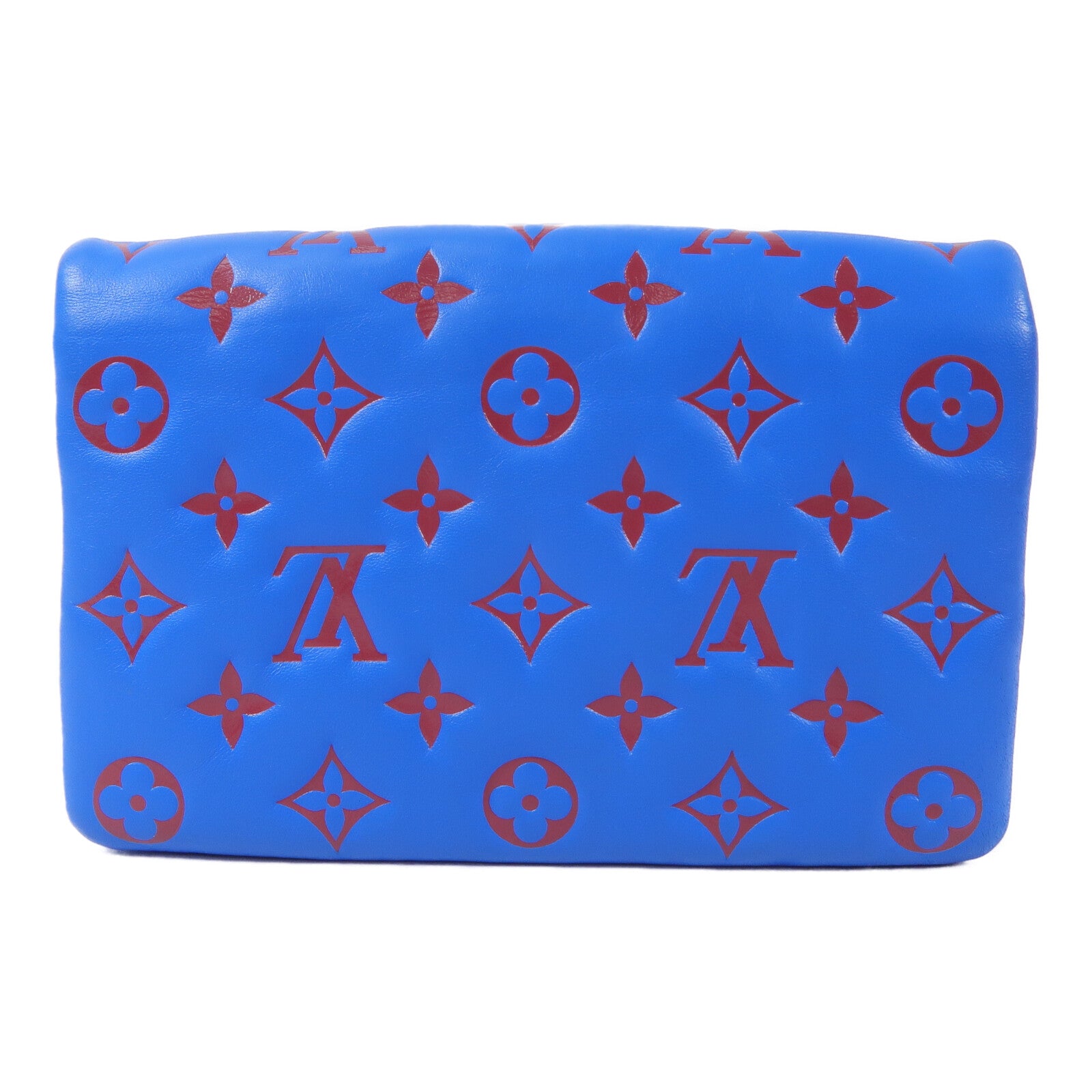 LOUIS VUITTON Monogram Embossed Pochette Coussin鏈帶肩背袋