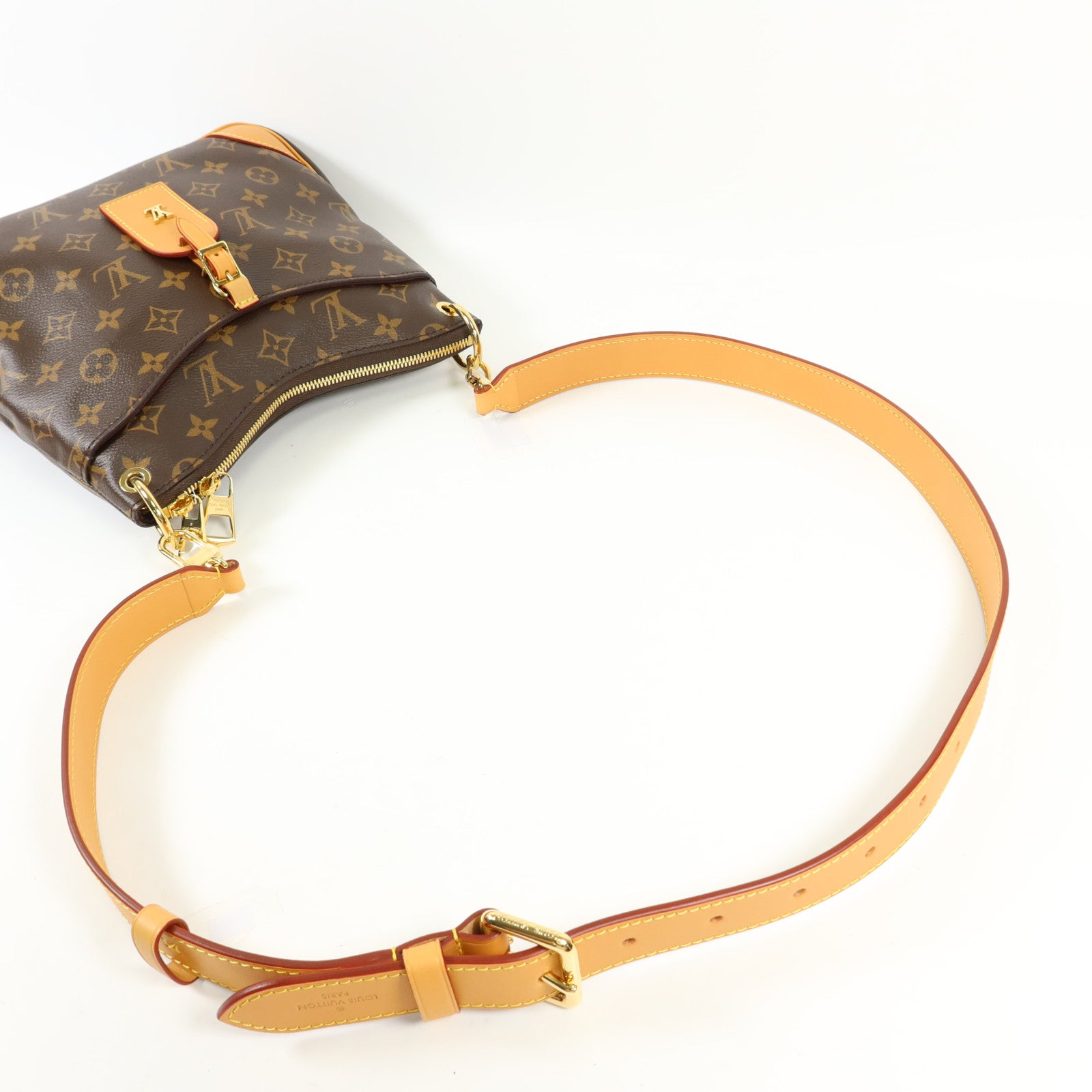 LOUIS VUITTON Monogram Odeon PM金扣手挽袋