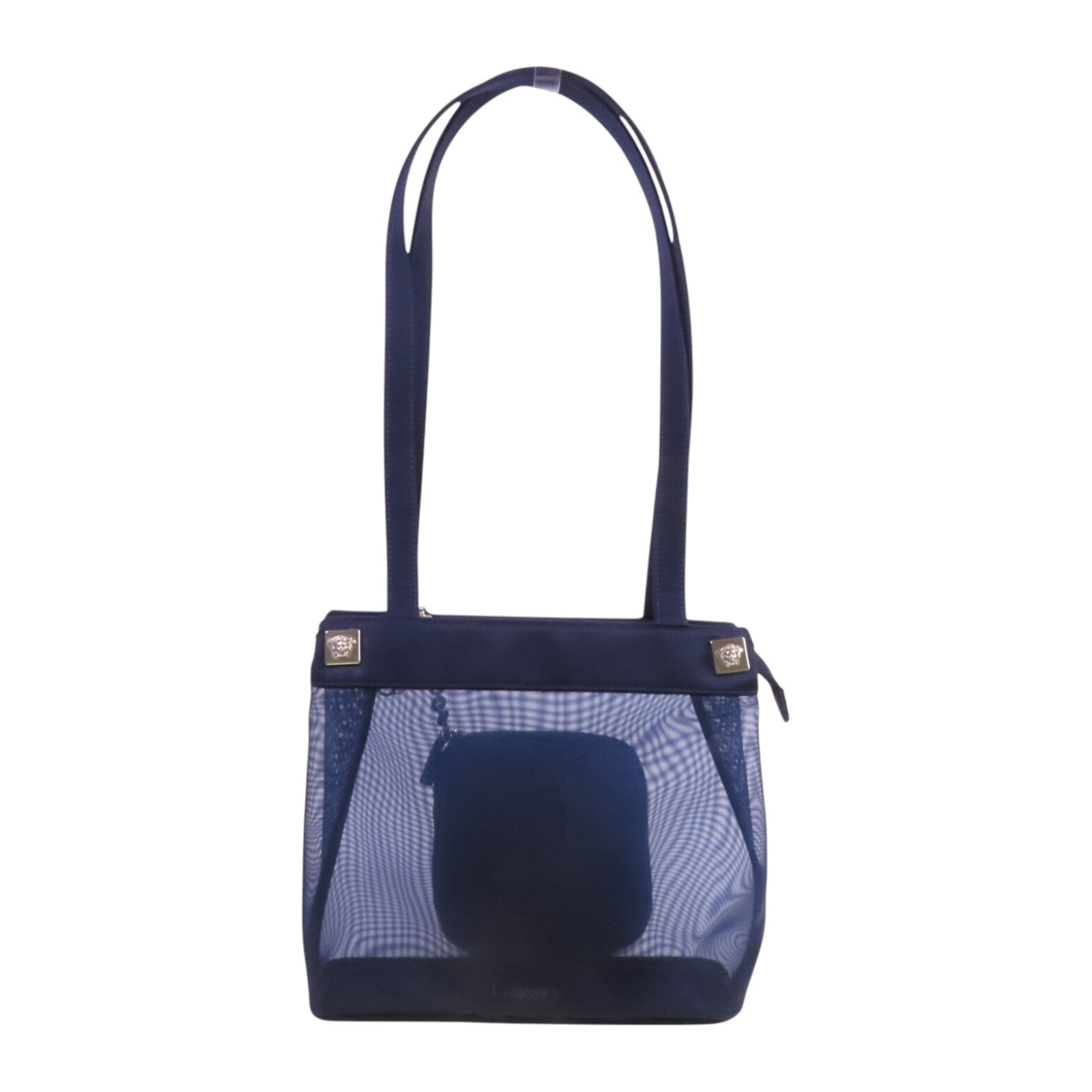 VERSACE 尼龍Shoulder Bag銀扣肩背袋