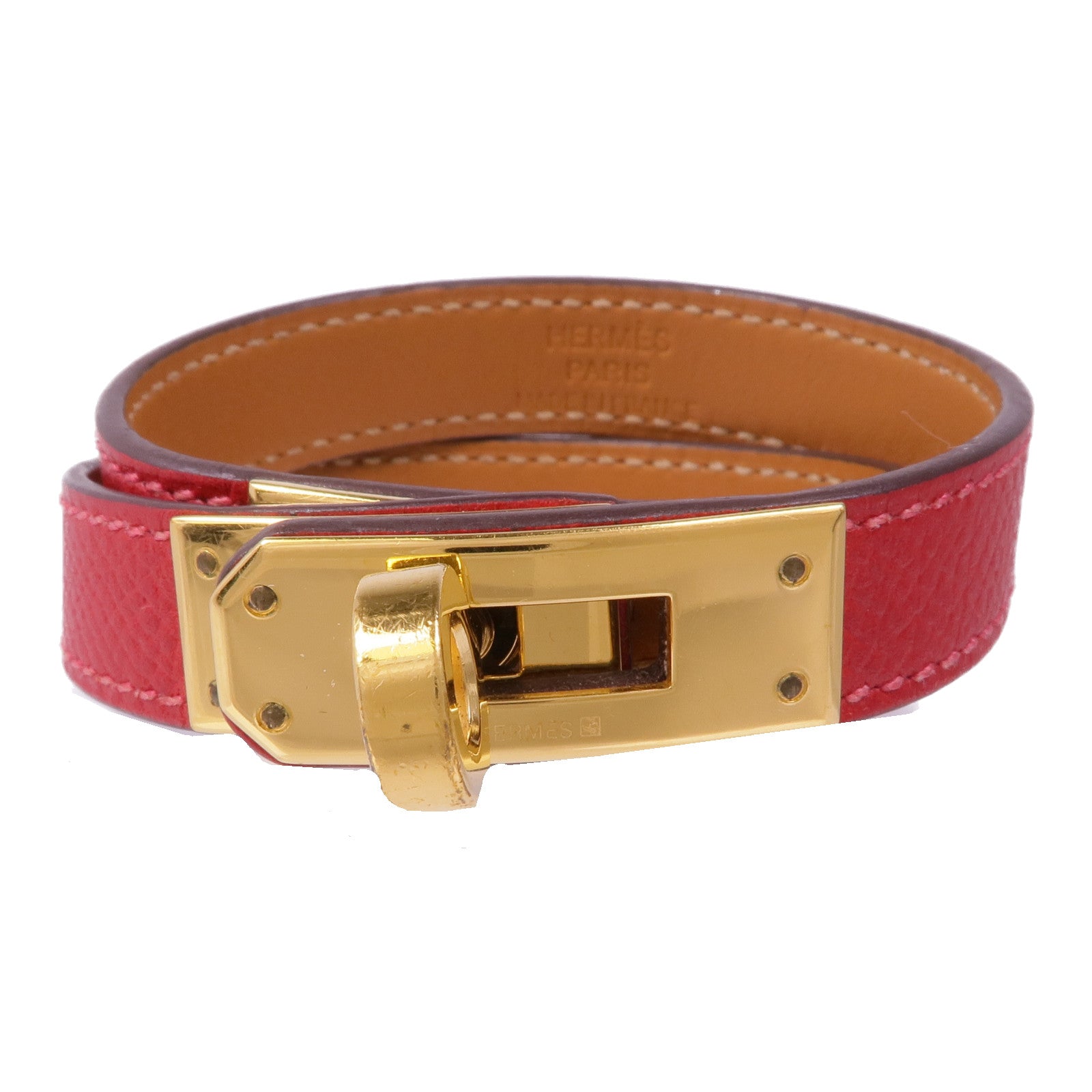 HERMES 【激減優惠】Epsom皮革Kelly Double Tour Bracelet手鏈