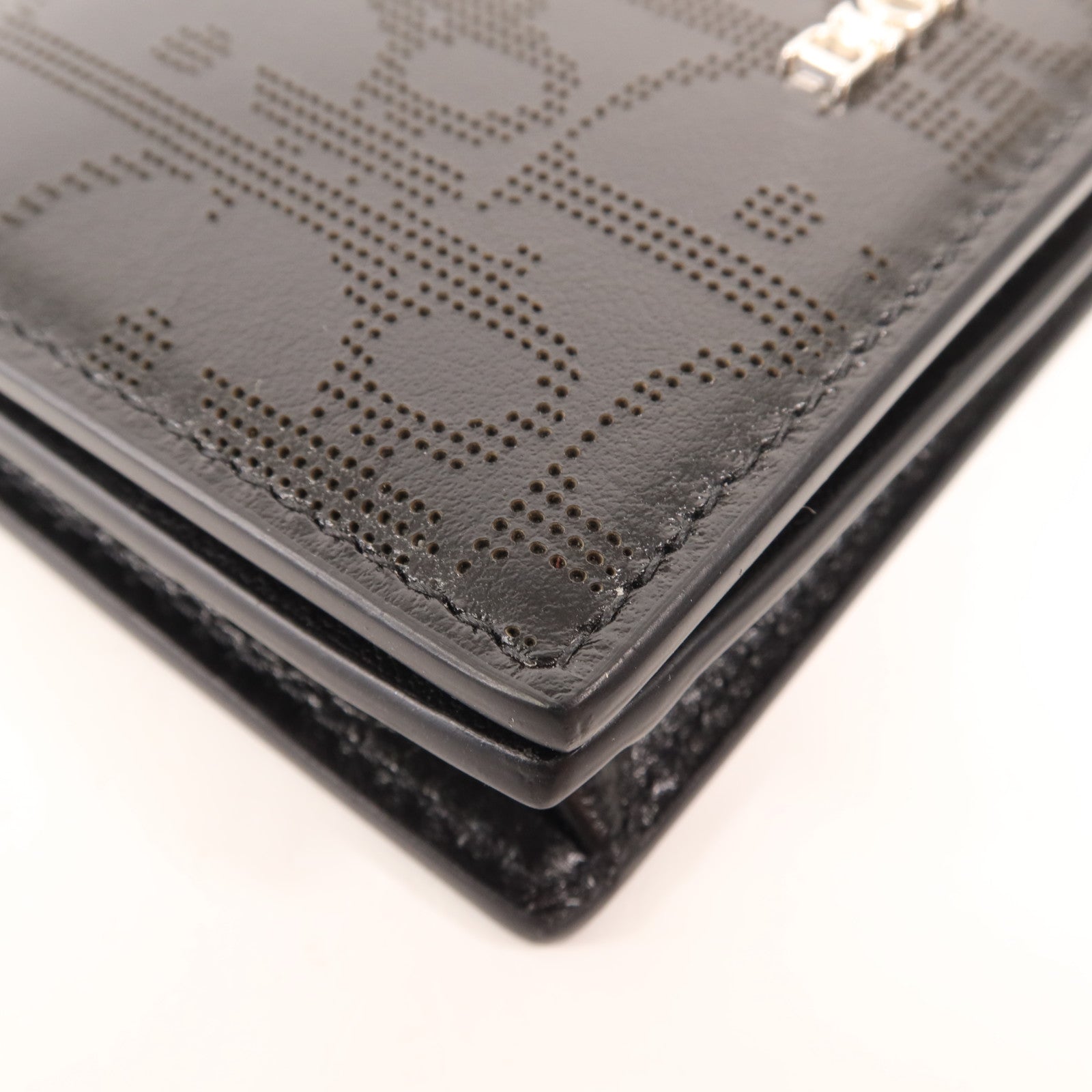 Dior 牛皮皮革Card Case銀扣卡片套