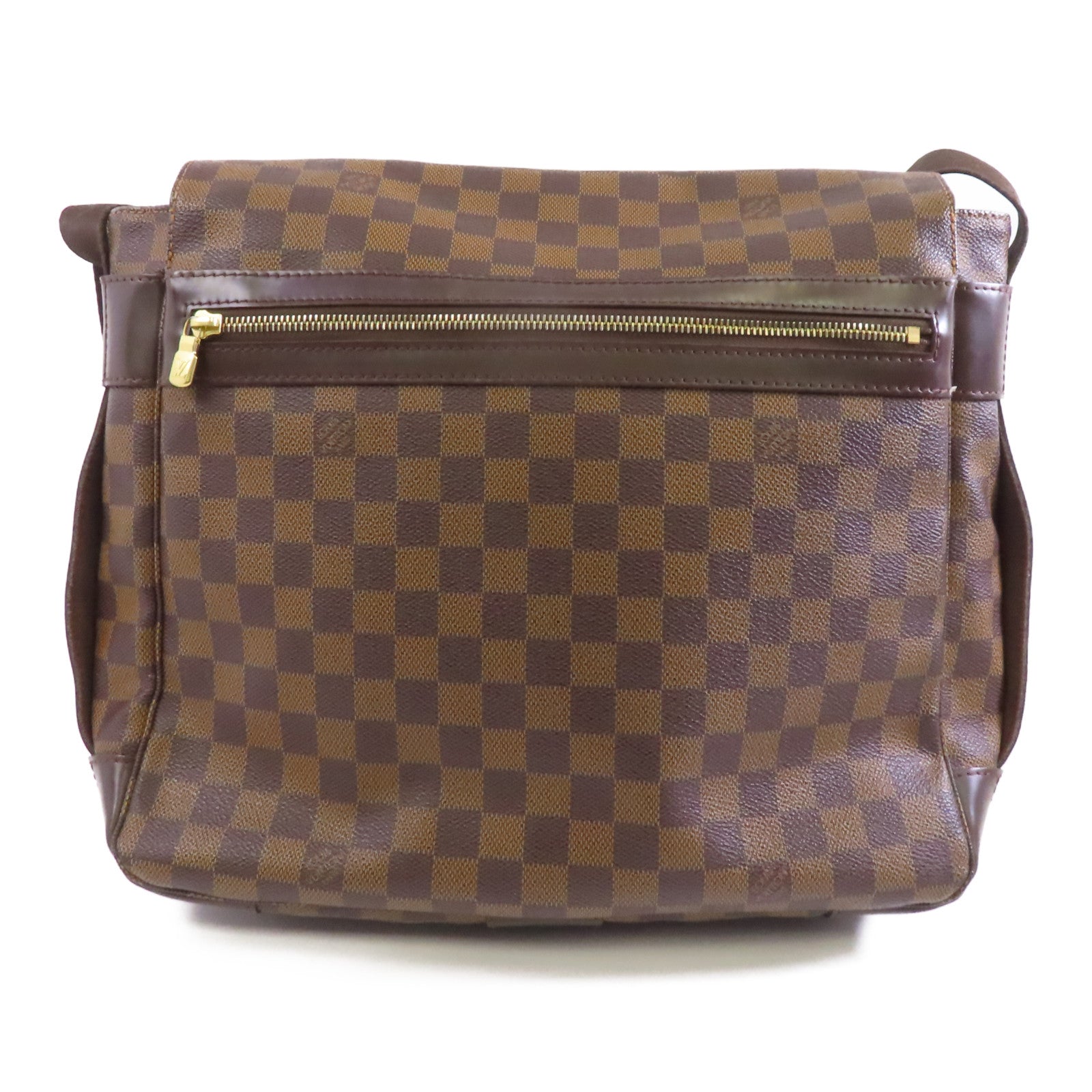 LOUIS VUITTON 【激減優惠】Damier Bastille金扣肩背袋棕色