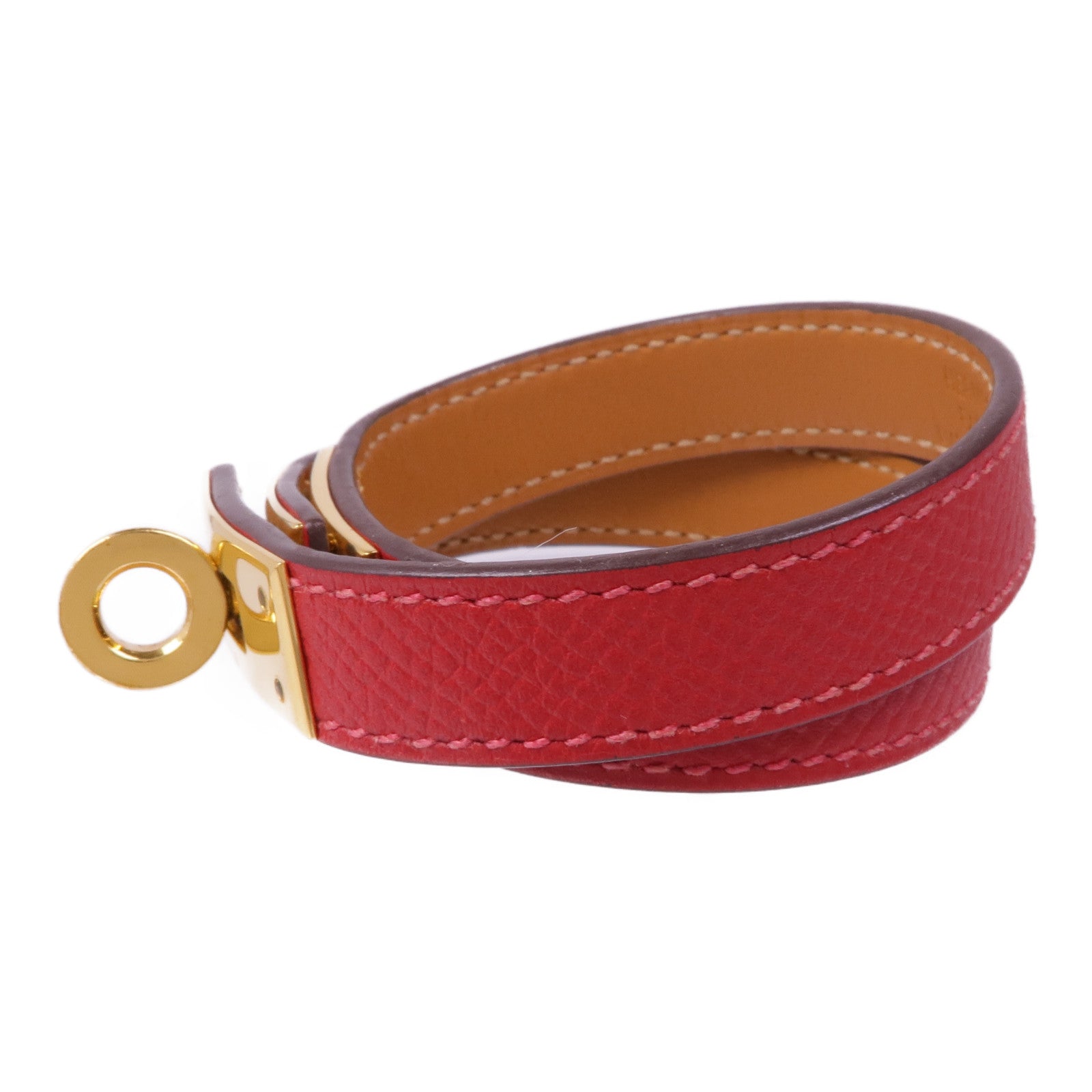 HERMES 【激減優惠】Epsom皮革Kelly Double Tour Bracelet手鏈