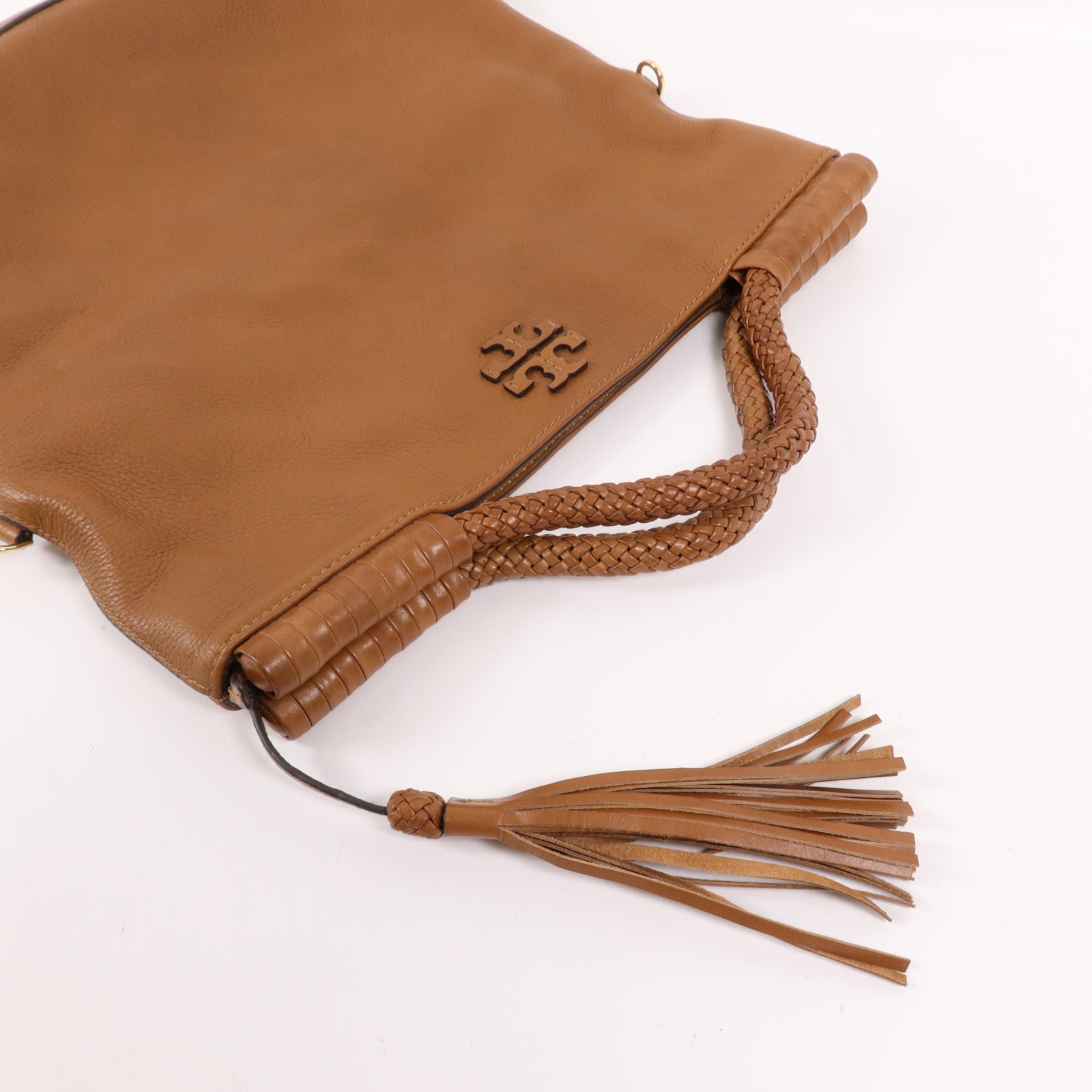 Tory Burch 牛皮皮革Hand Bag金扣手挽袋