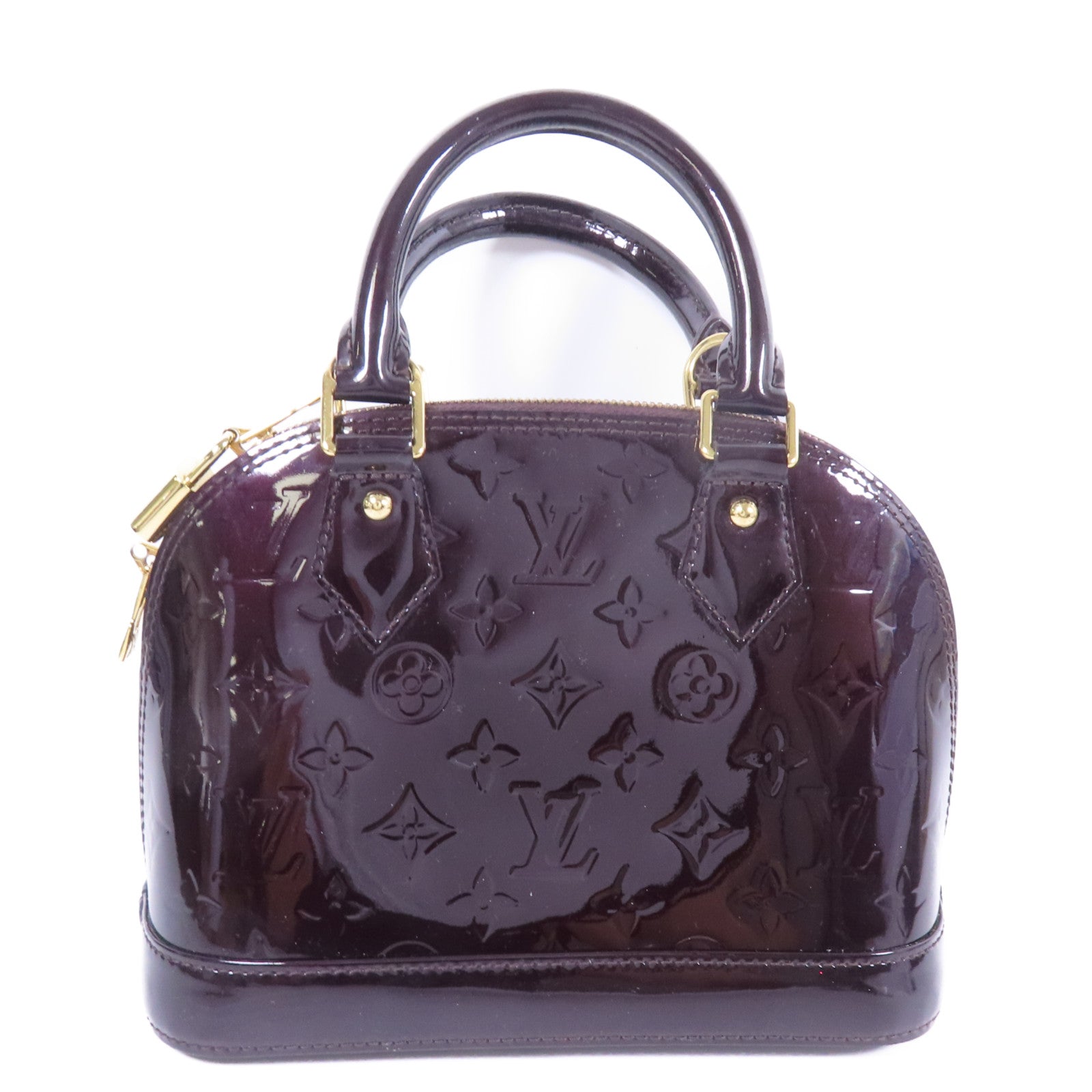 LOUIS VUITTON Vernis Alma BB金扣手挽肩背兩用袋