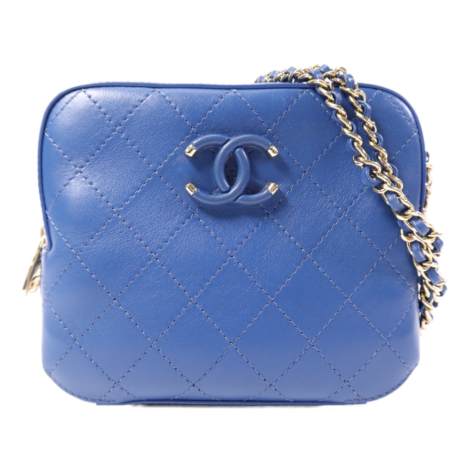 CHANEL 【激減優惠】牛皮皮革Camera Bag金扣肩背袋