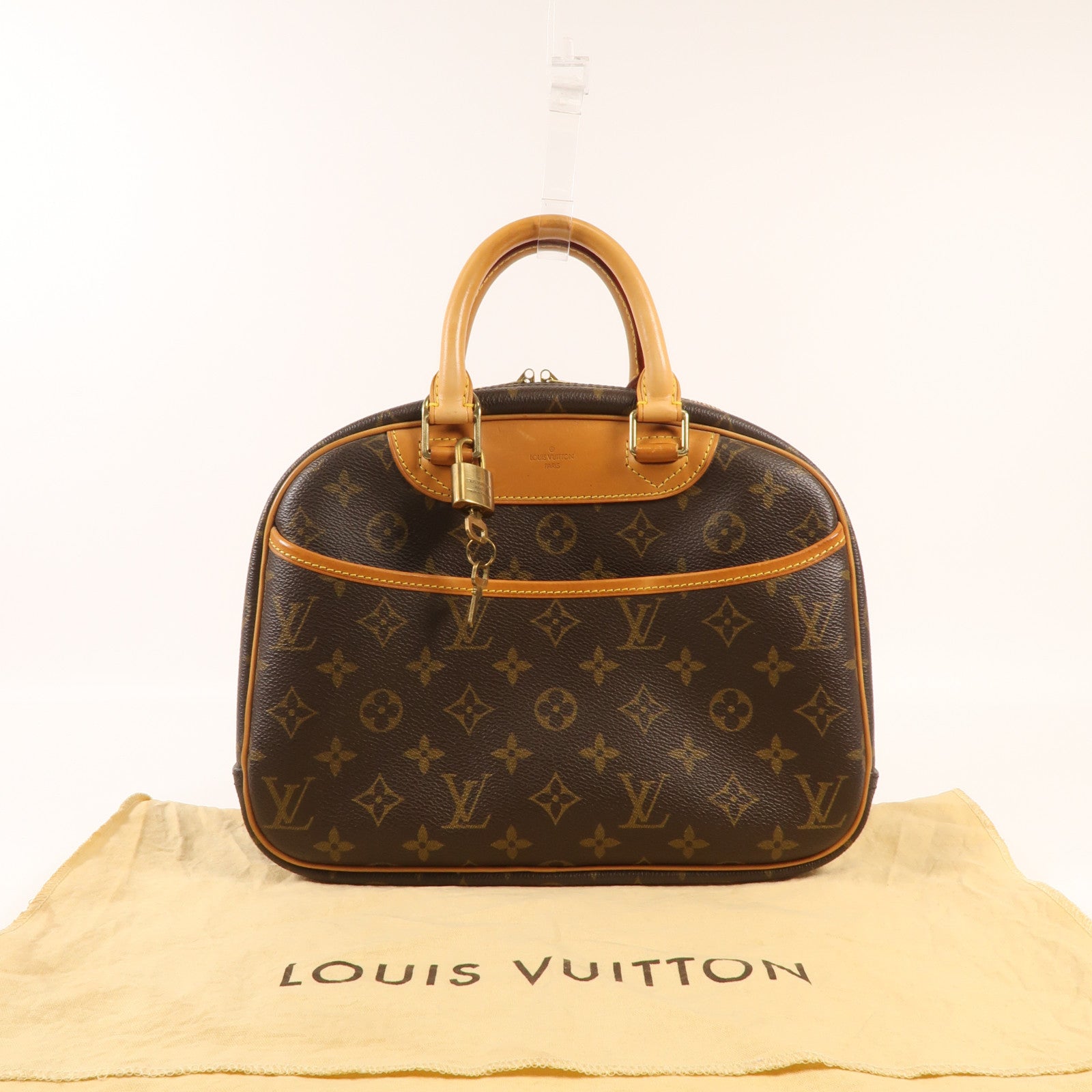 LOUIS VUITTON Monogram Trouville金扣手挽袋
