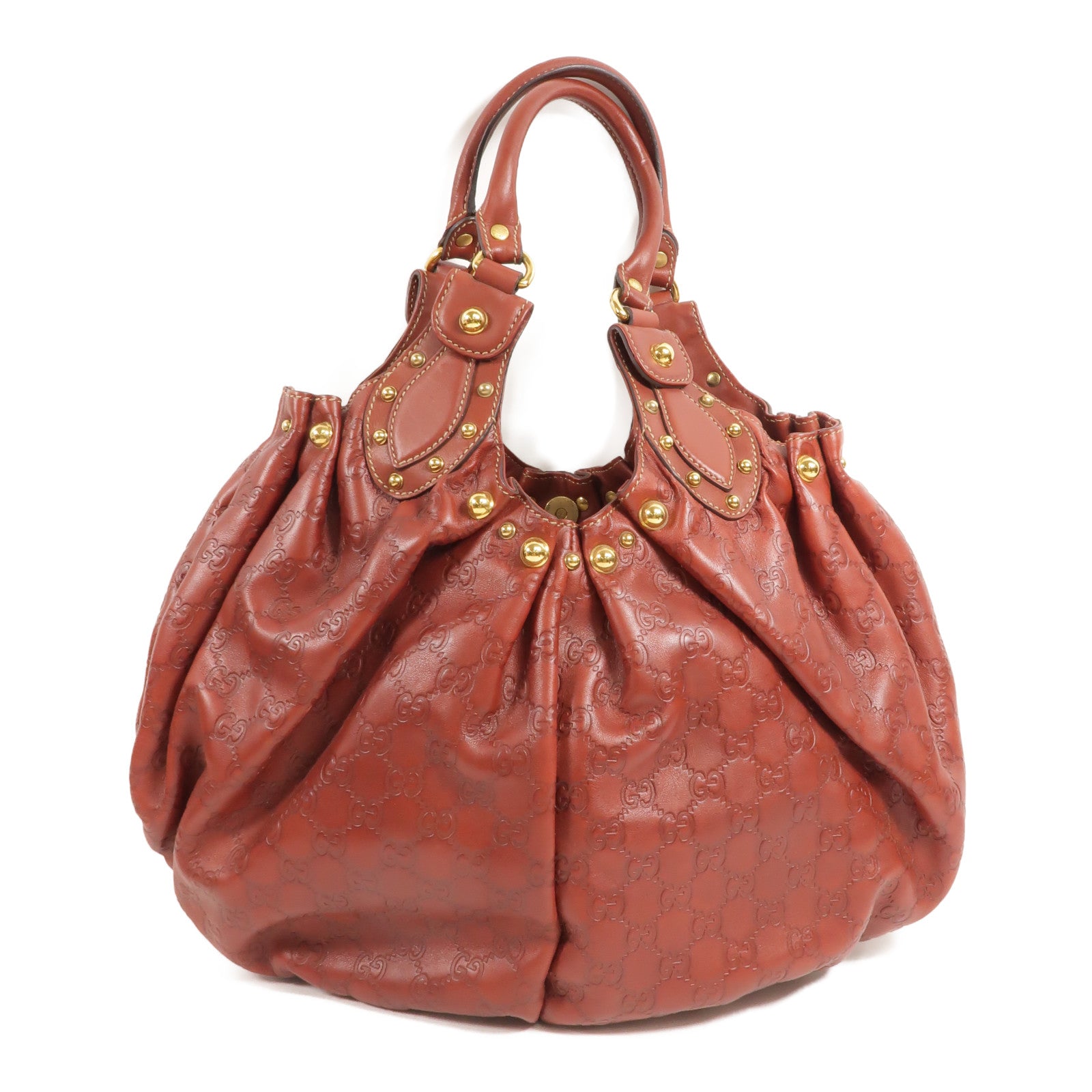 GUCCI 牛皮皮革Guccissima Handbag手挽袋