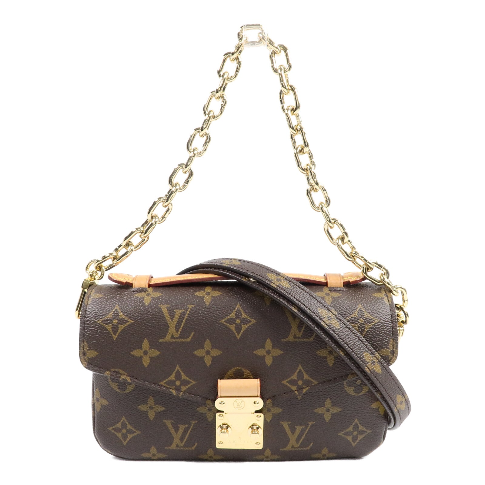LOUIS VUITTON Monogram Pochette Metis East West手挽肩背兩用袋
