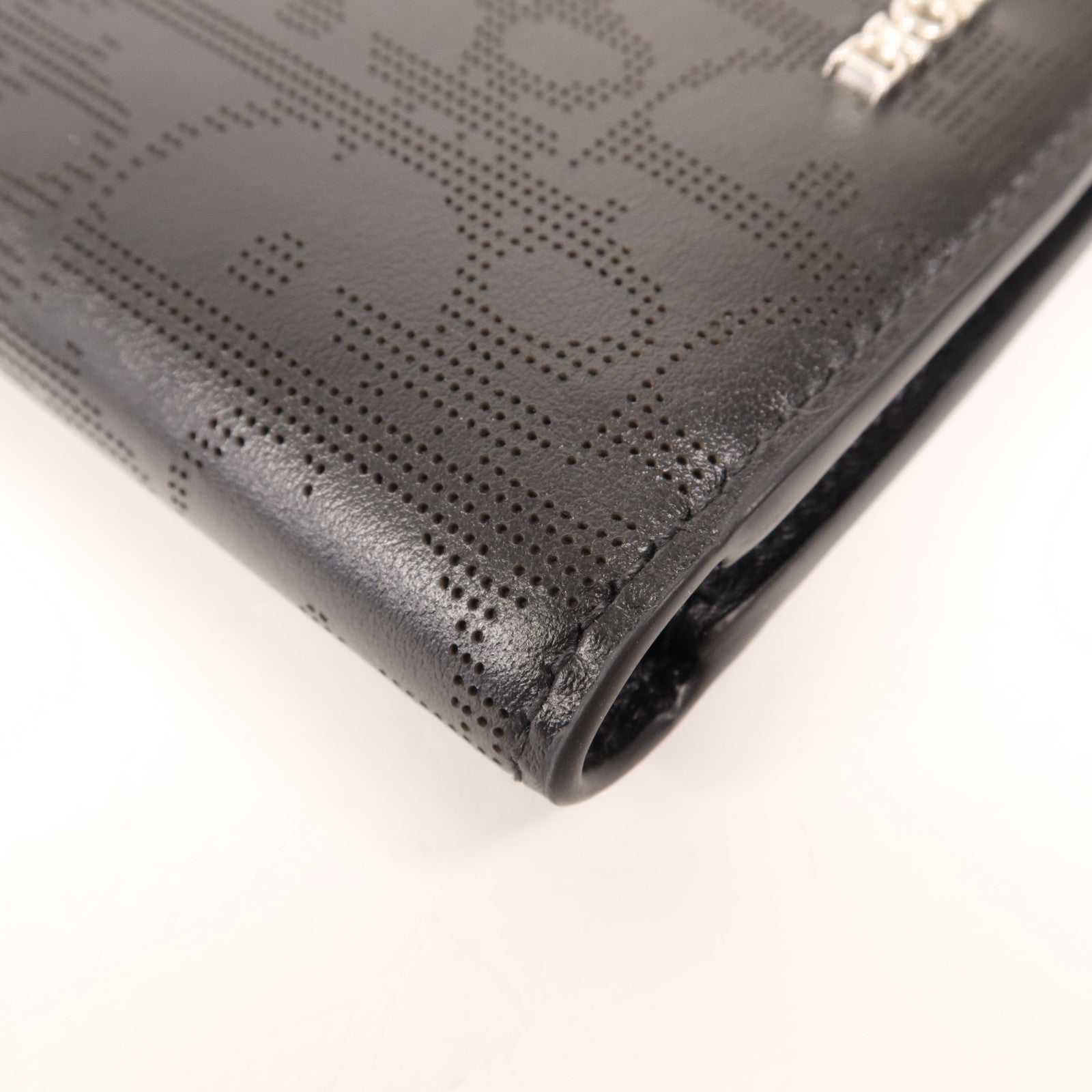 Dior 牛皮皮革Wallet銀扣錢包