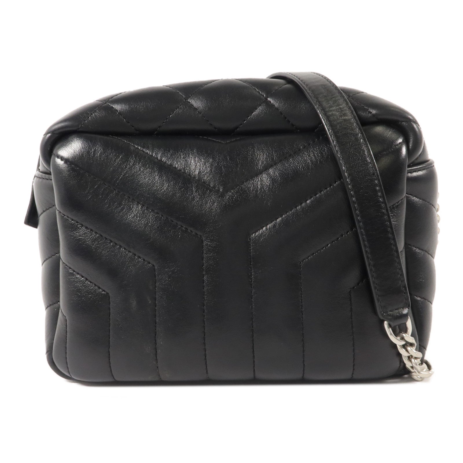 SAINT LAURENT 牛皮皮革LouLou Shoulder Bag鏈帶肩背袋
