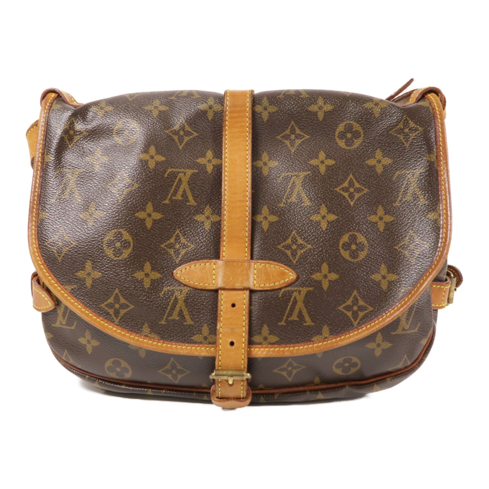 LOUIS VUITTON 【激減優惠】Monogram Saumur 30金扣肩背袋