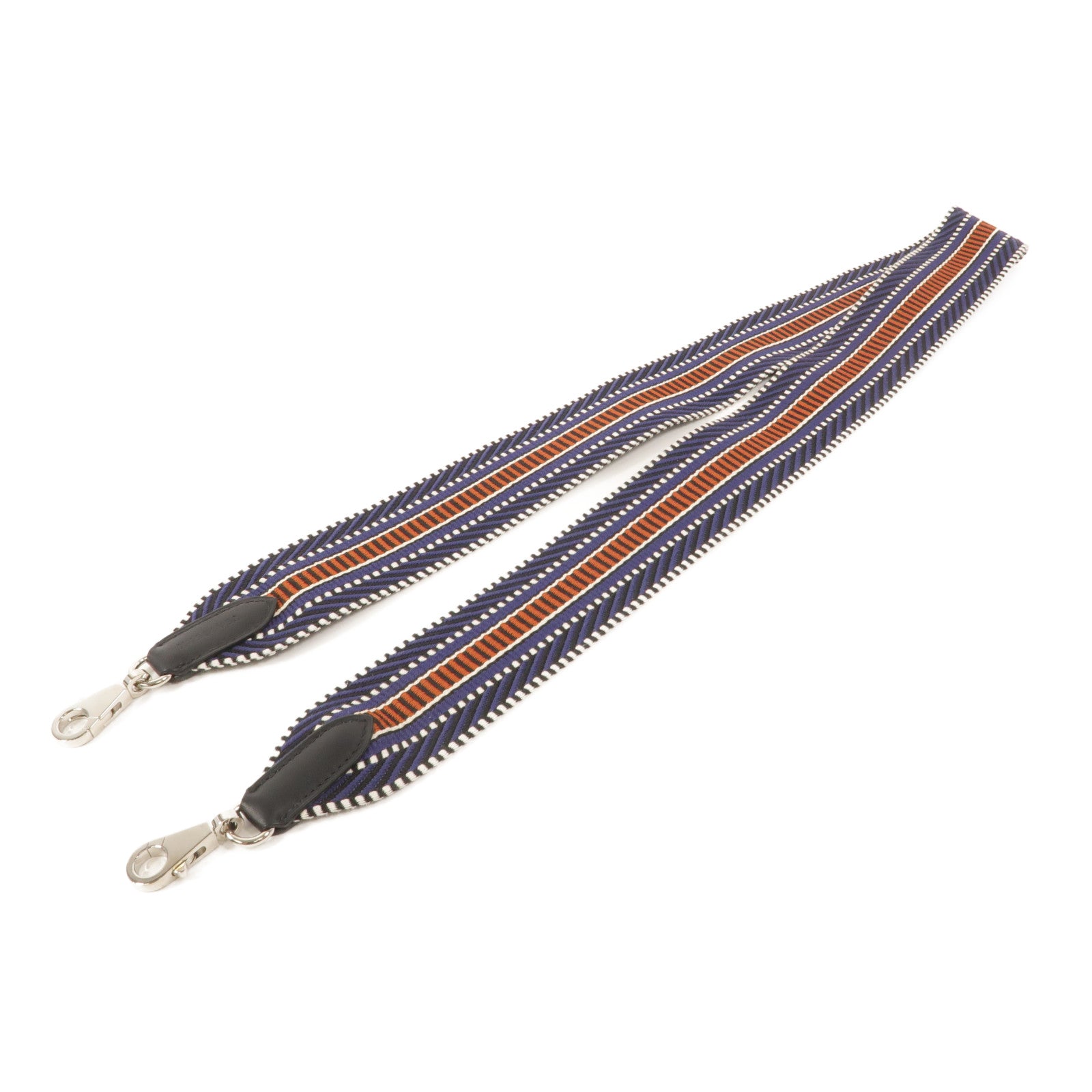 HERMES 帆布/Swift皮革Sangle Shoulder Strap肩背帶