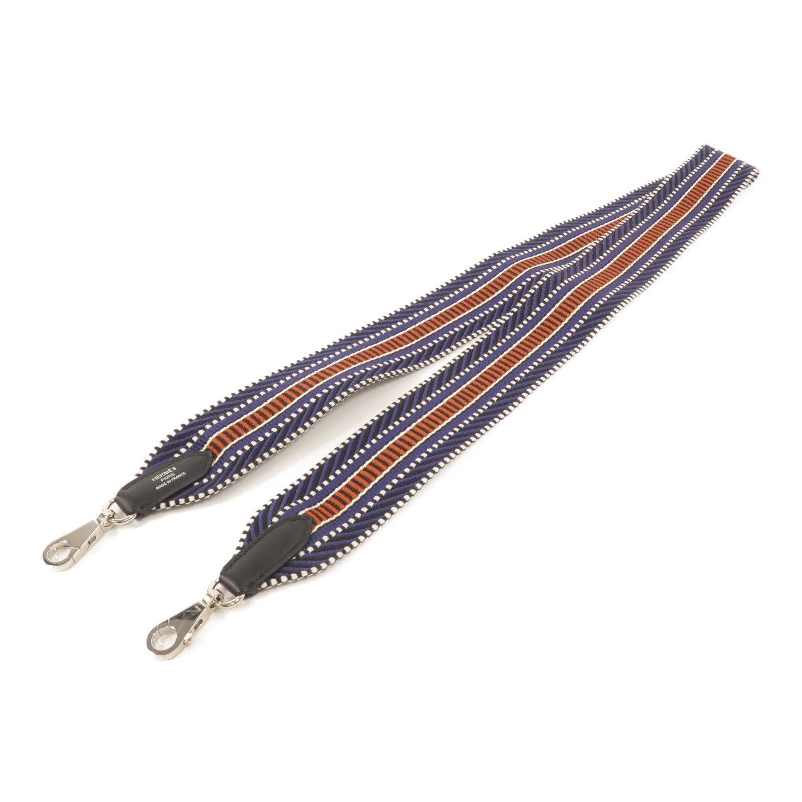 HERMES 帆布/Swift皮革Sangle Shoulder Strap肩背帶