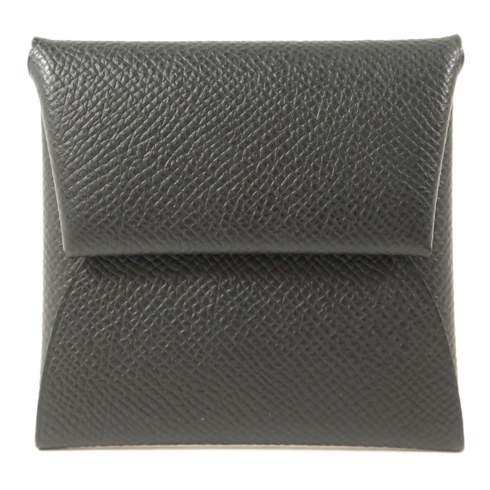 HERMES Epsom皮革Bastia Coin Purse零錢包Noir