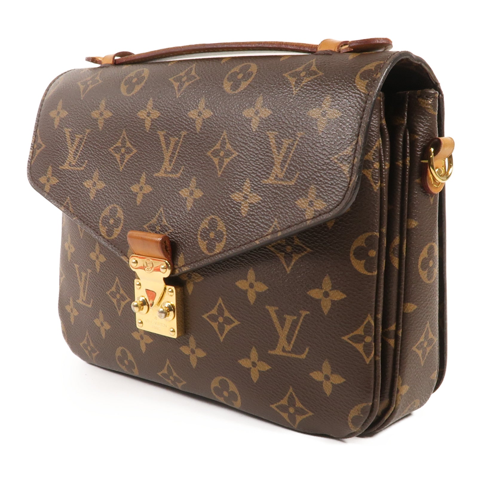 LOUIS VUITTON Monogram Pochette Metis MM金扣手挽肩背兩用袋