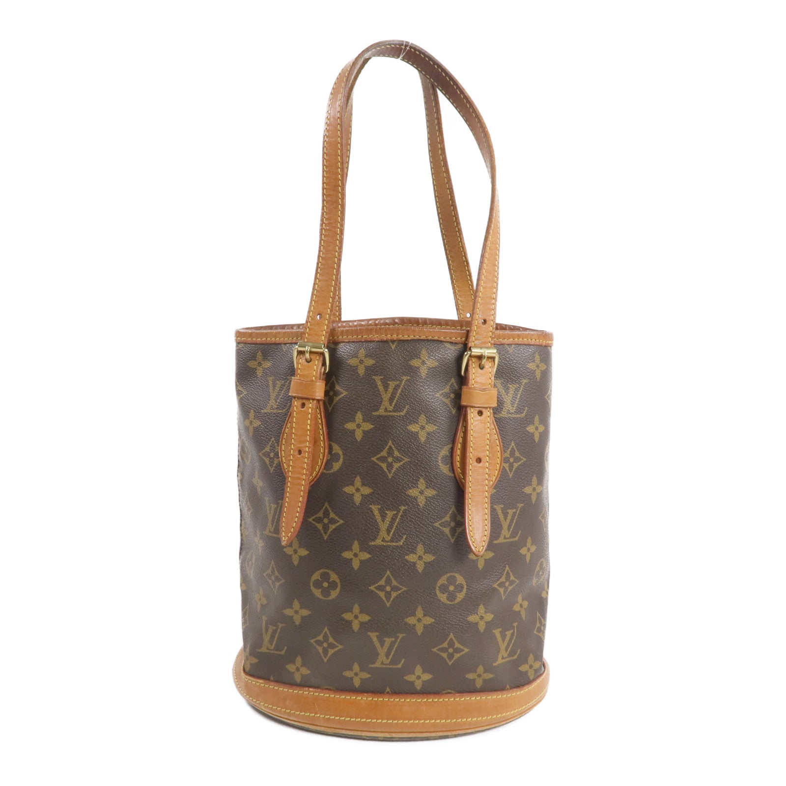 LOUIS VUITTON Monogram Bucket PM金扣手挽袋