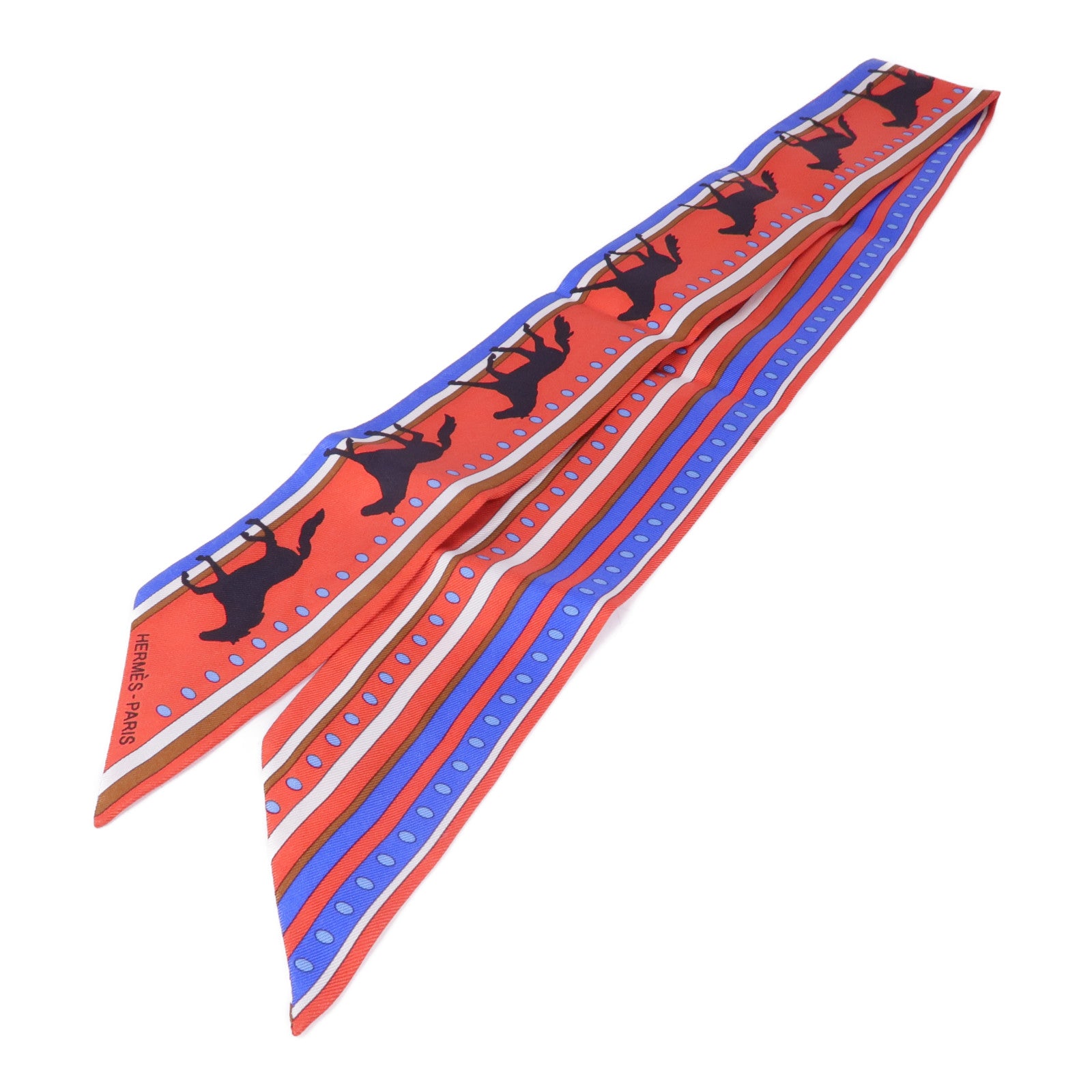 HERMES 絲質Twilly絲巾