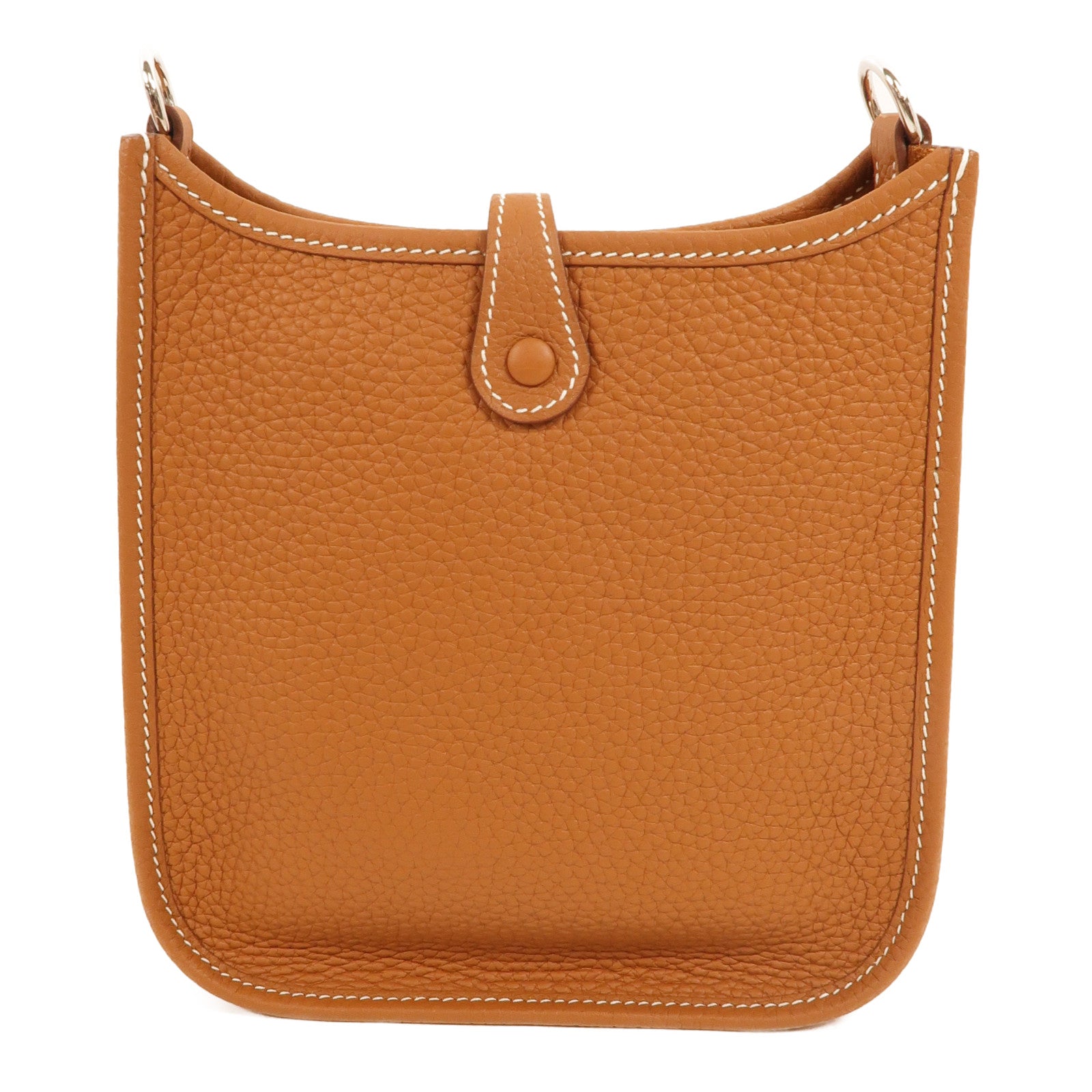 HERMES Clemence皮革Evelyne TPM肩背袋Gold