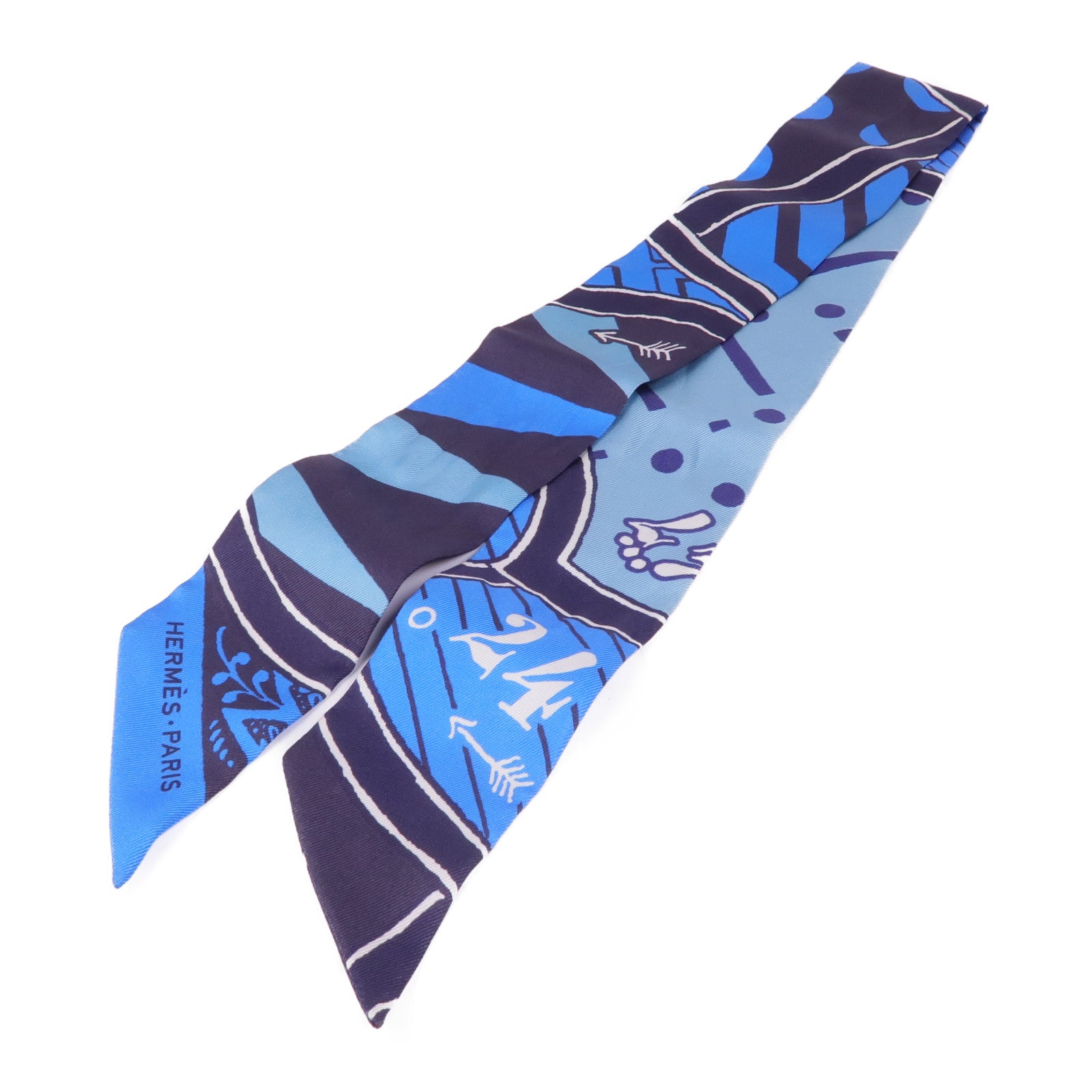 HERMES 絲質Twilly絲巾