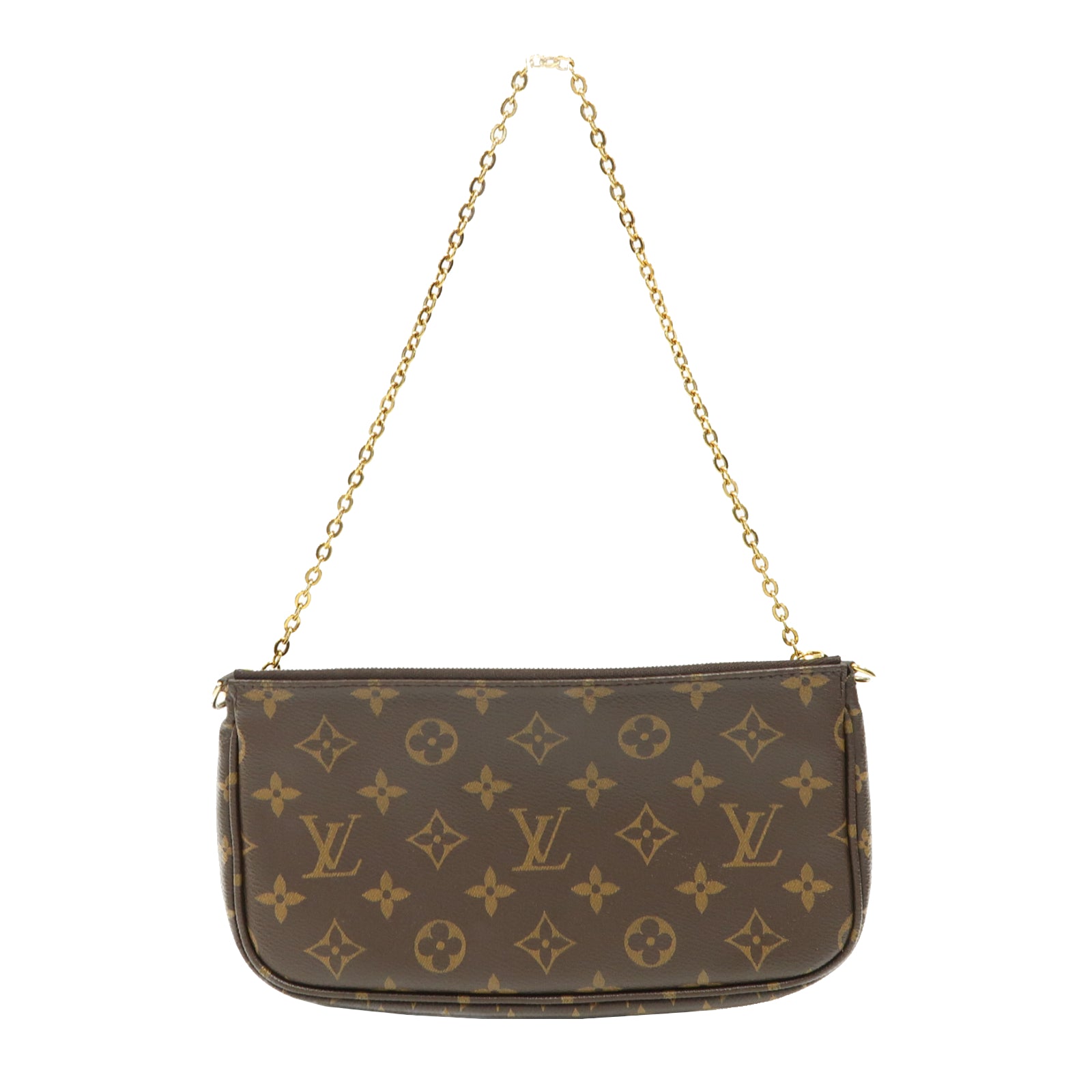 LOUIS VUITTON 【激減優惠】Monogram Multi Pochette Accessoires Shoulder Bag金扣肩背袋啡色