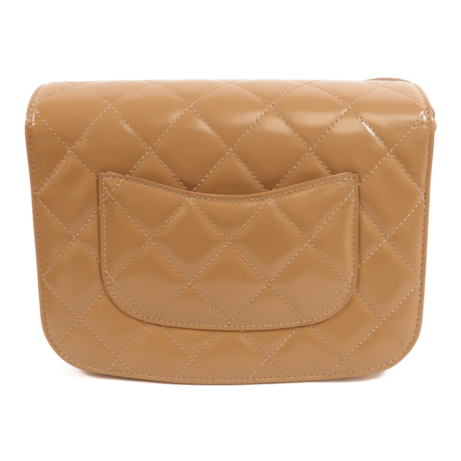 CHANEL 漆皮皮革Mini Messenger Bag肩背袋